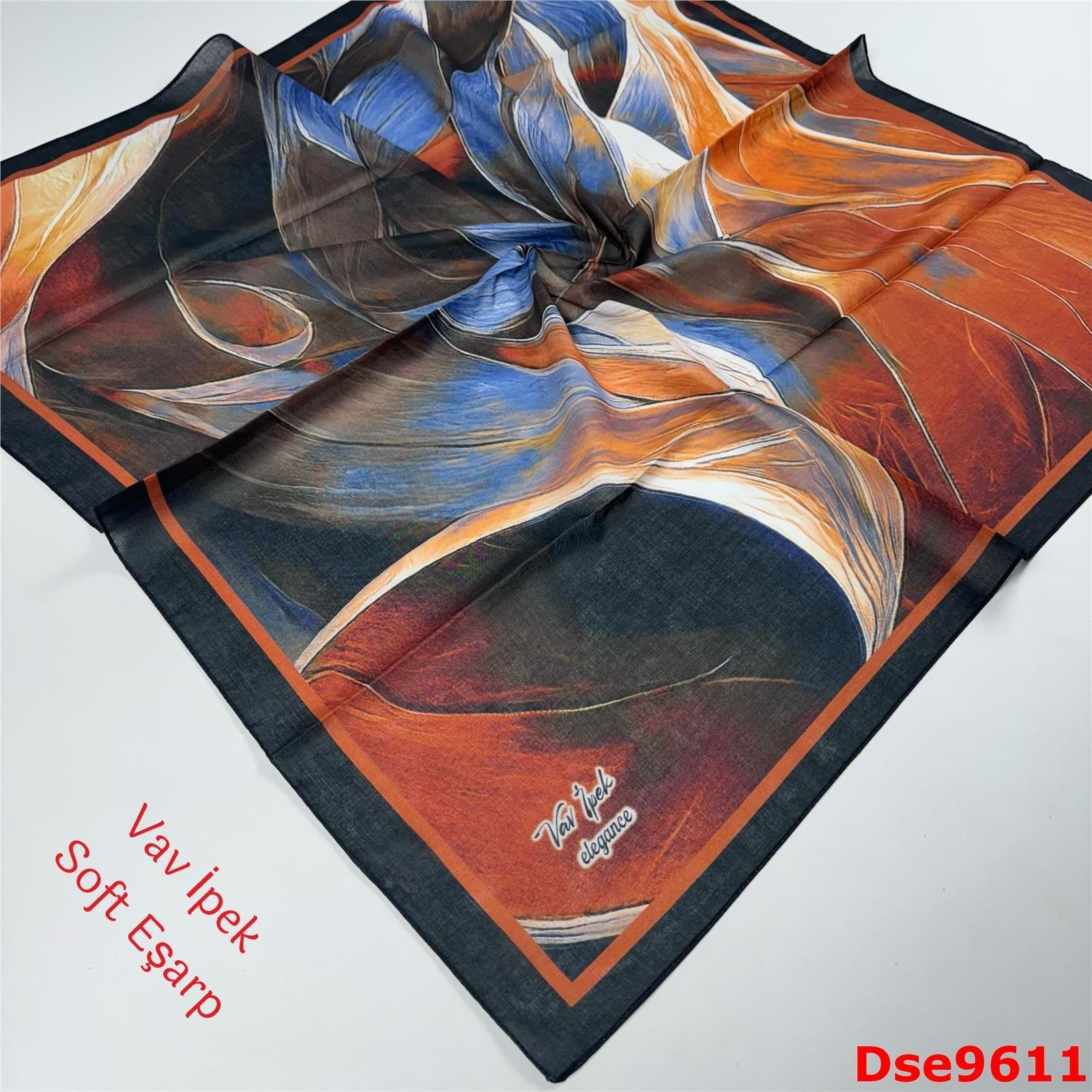 S-094 Vav İpek Soft Eşarp