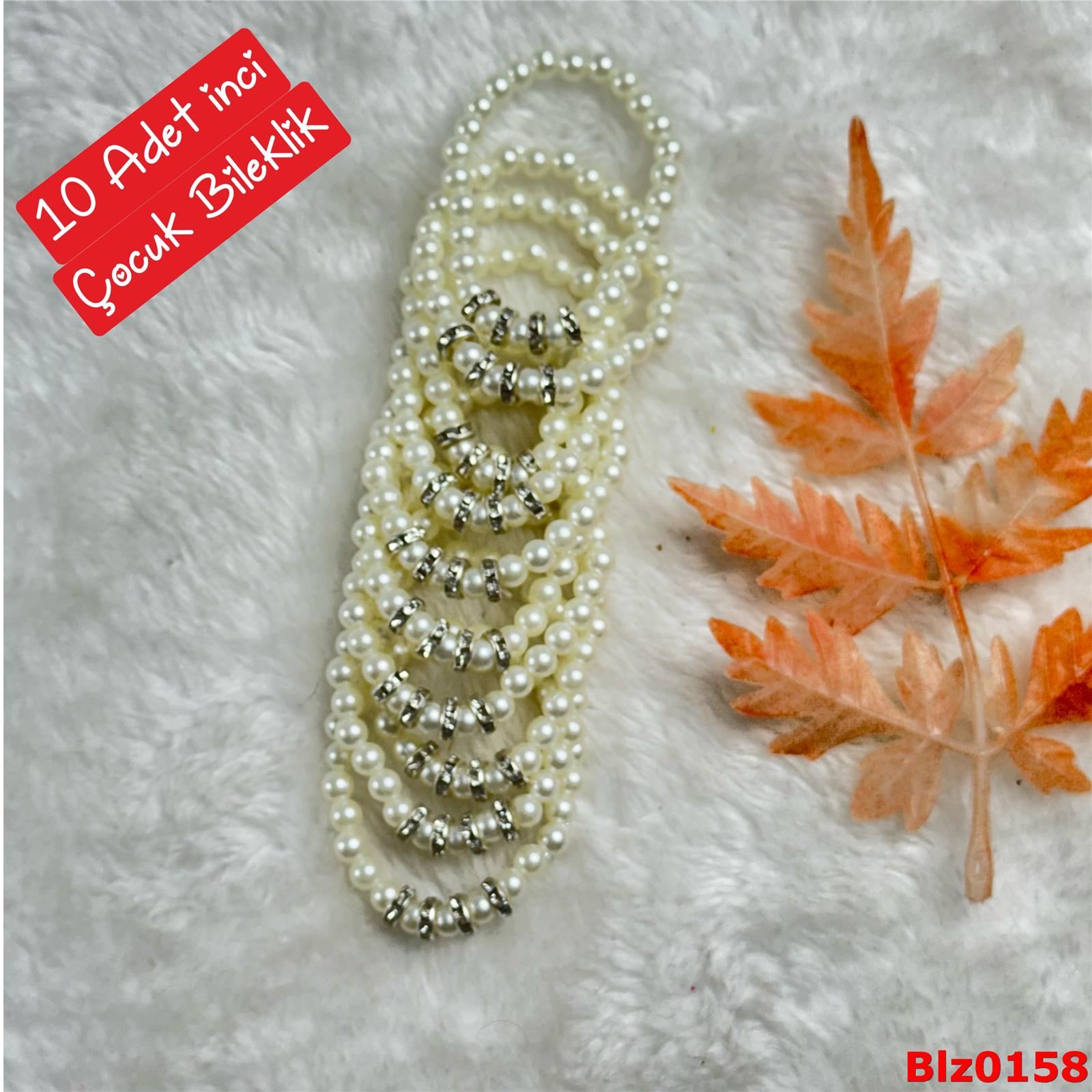 ZE-047 10 Adet İnci Esnek Renkli Bileklik