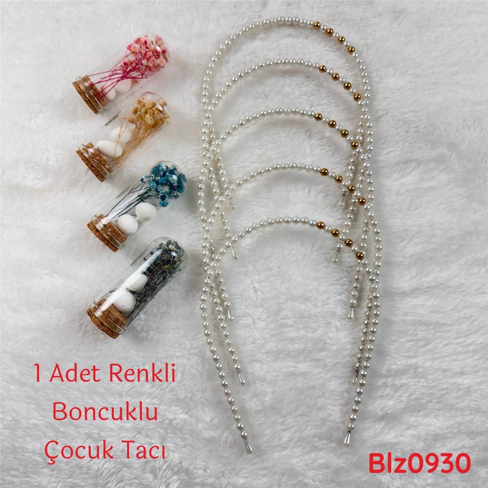 UB-234 Boncuklu Çocuk Tacı  1 Adet