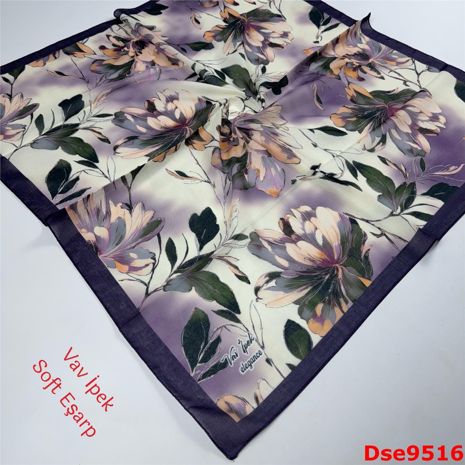 R-124 Vav İpek Soft Eşarp