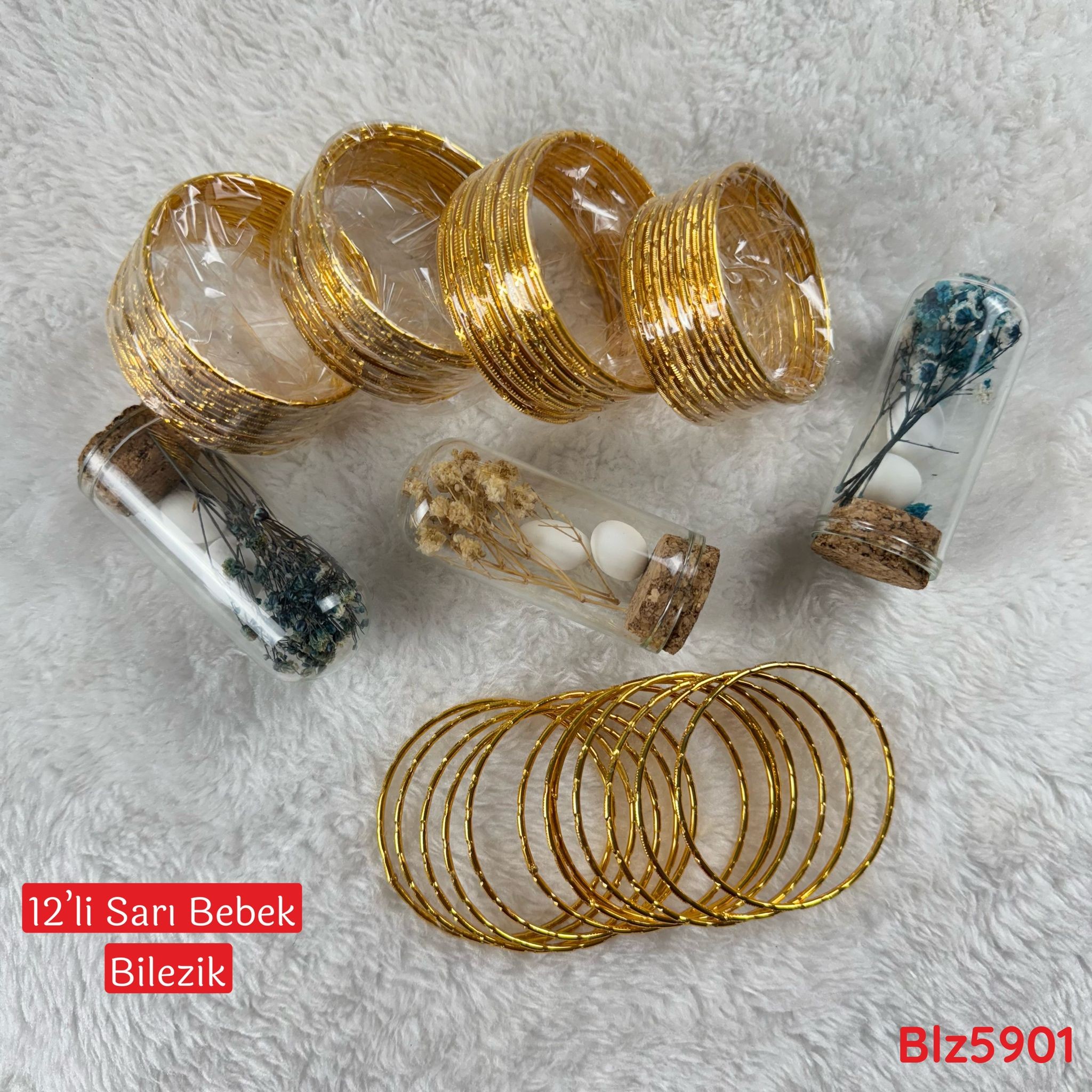 ZD-140 12'li Sarı Bebek Bilezik