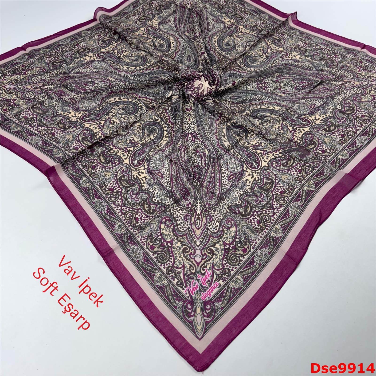 P-135 Vav İpek Soft Eşarp