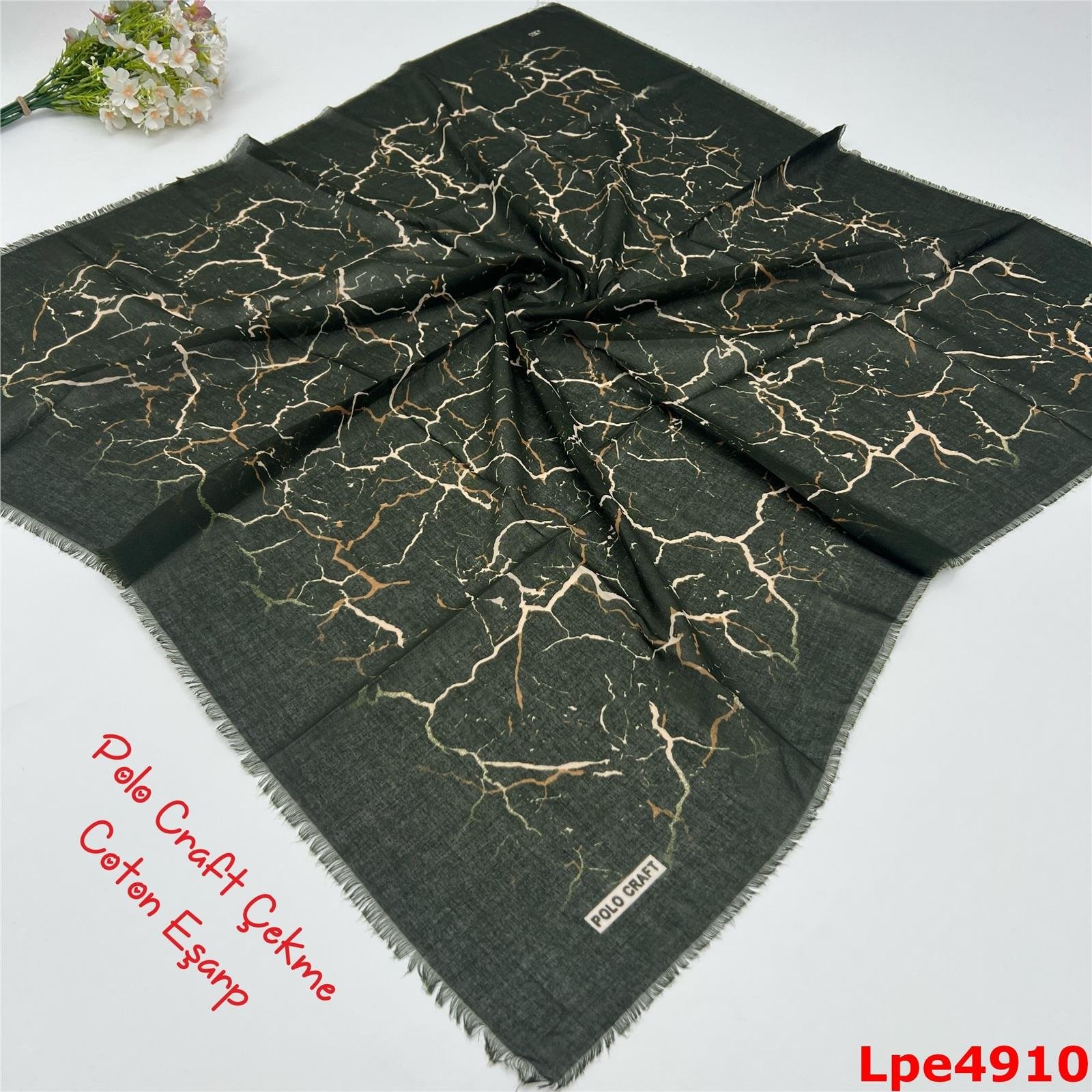 N-063 Polo Craft Çekme Coton Eşarp