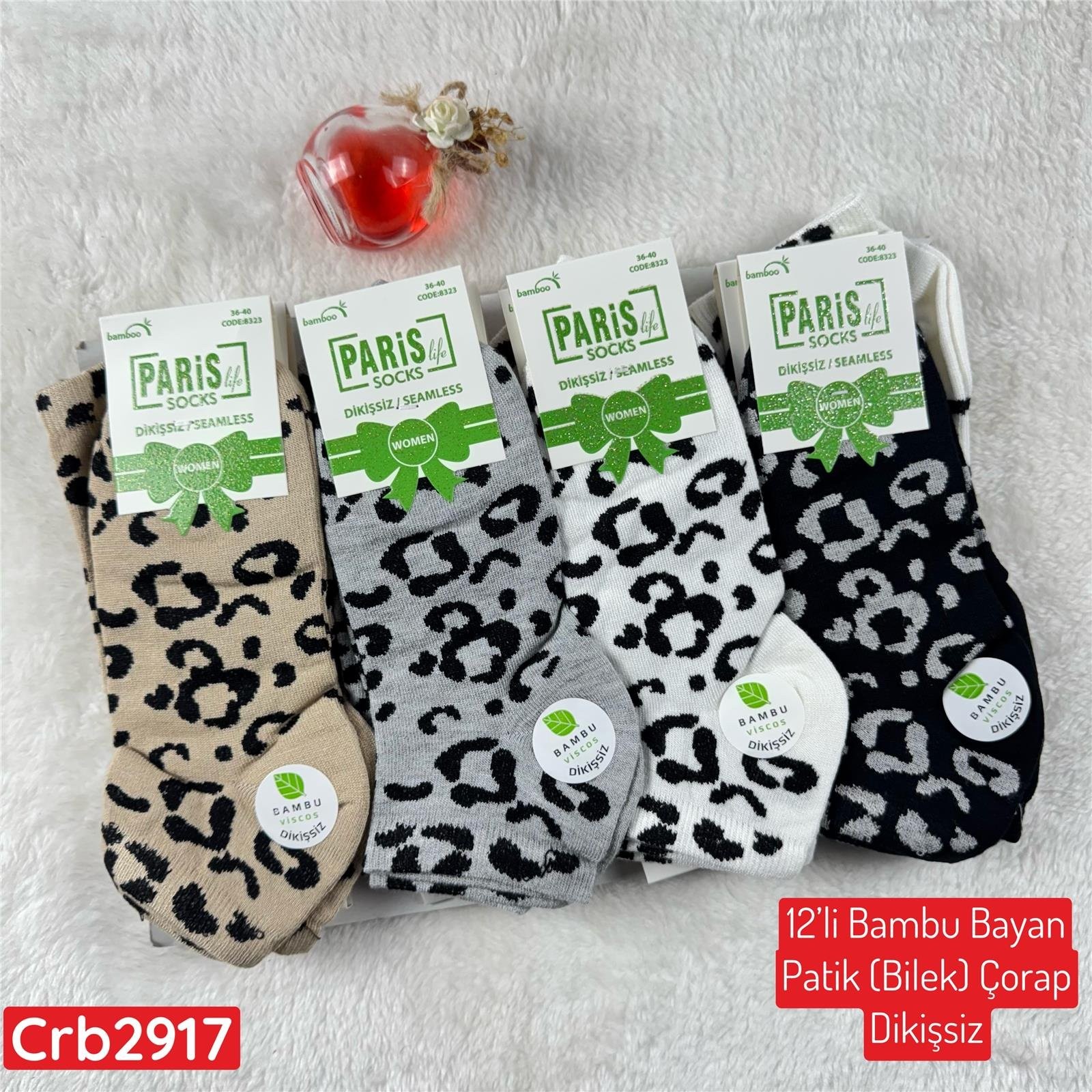 ZP-001 Bambu Bayan Patik(Bilek) Çorap (Dikişsiz) 12 ADET