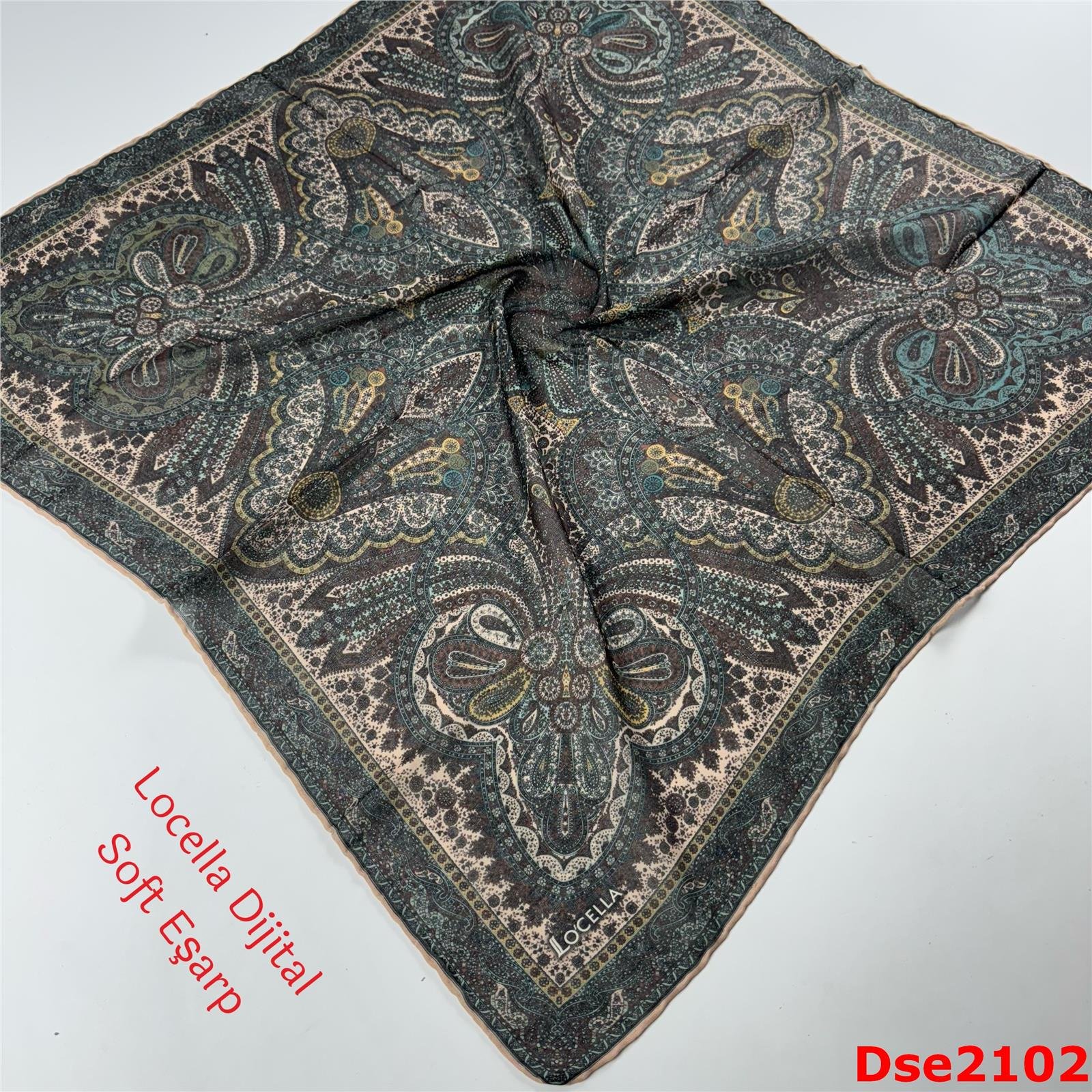 R-046 Locella El Dikişli Soft Eşarp