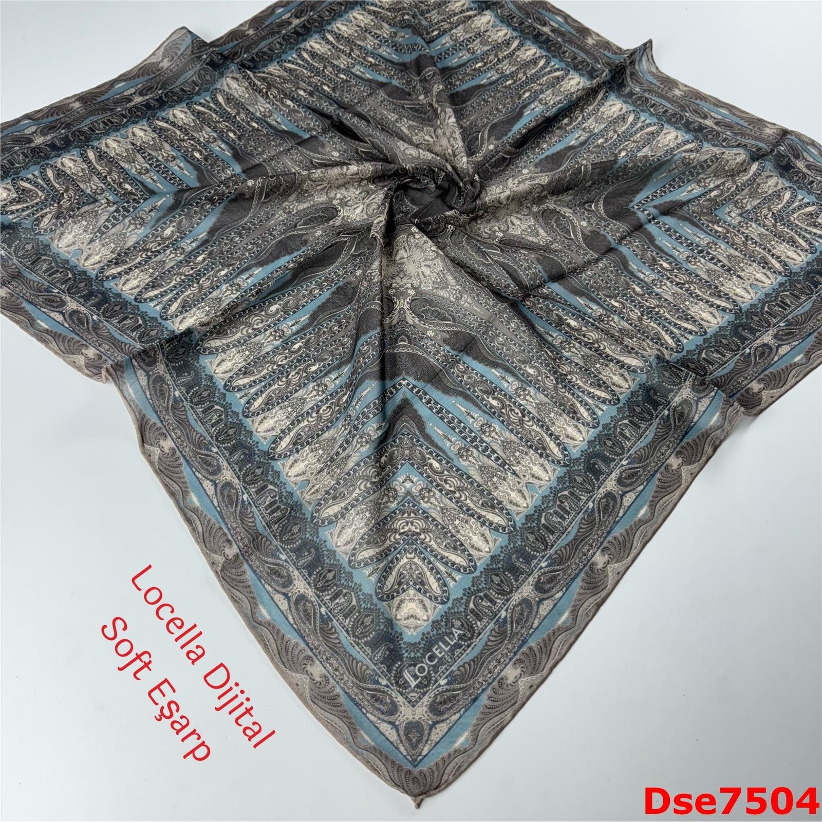 P-010 Locella El Dikişli Soft Eşarp