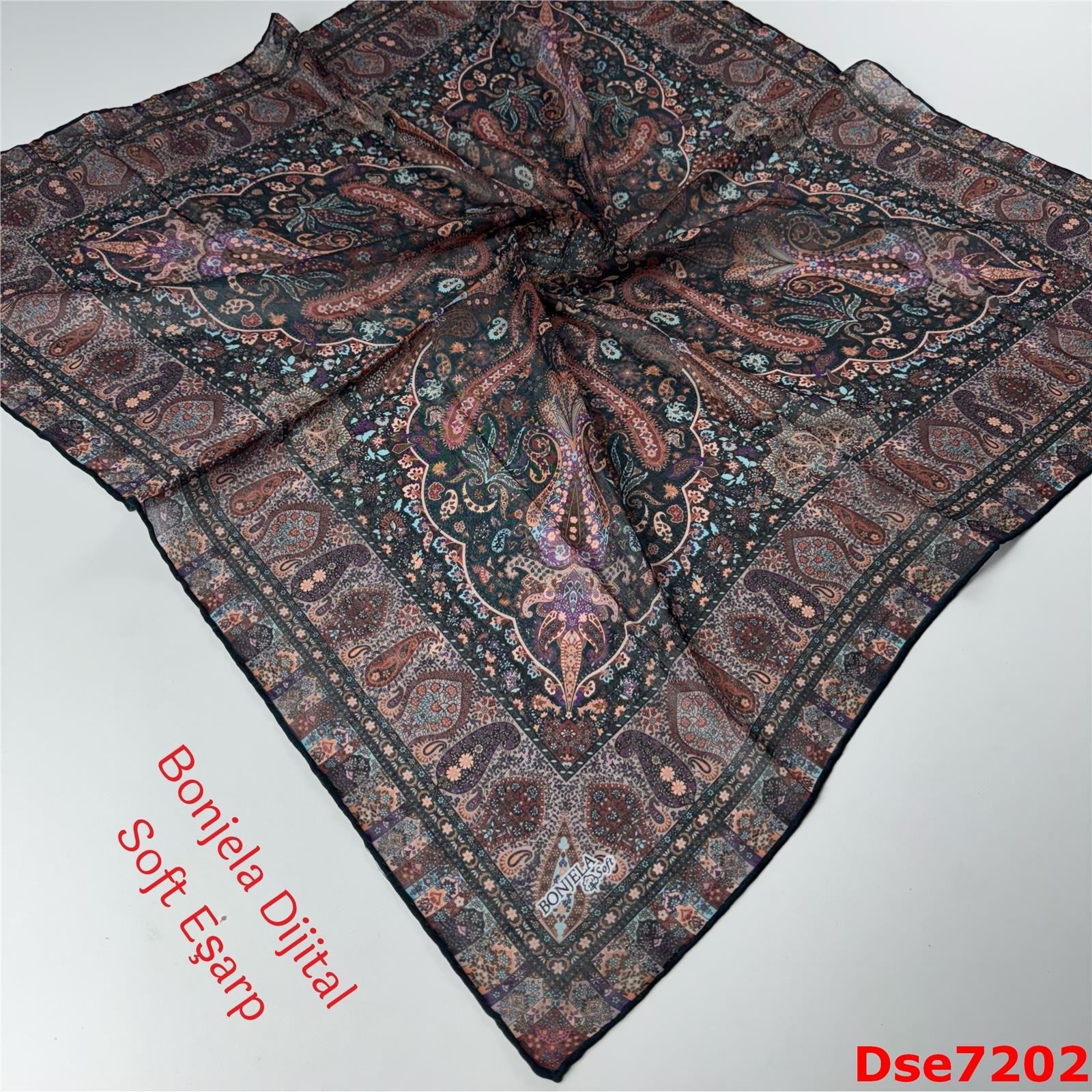 S-058 Bonjela Dijital Soft Eşarp