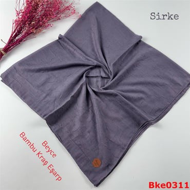 T-083 Beyce Bambu Kraş Eşarp