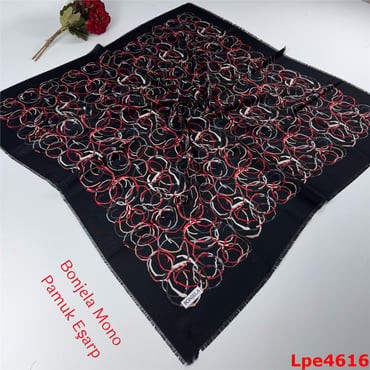 N-088 Bonjela Mono Pamuk Eşarp
