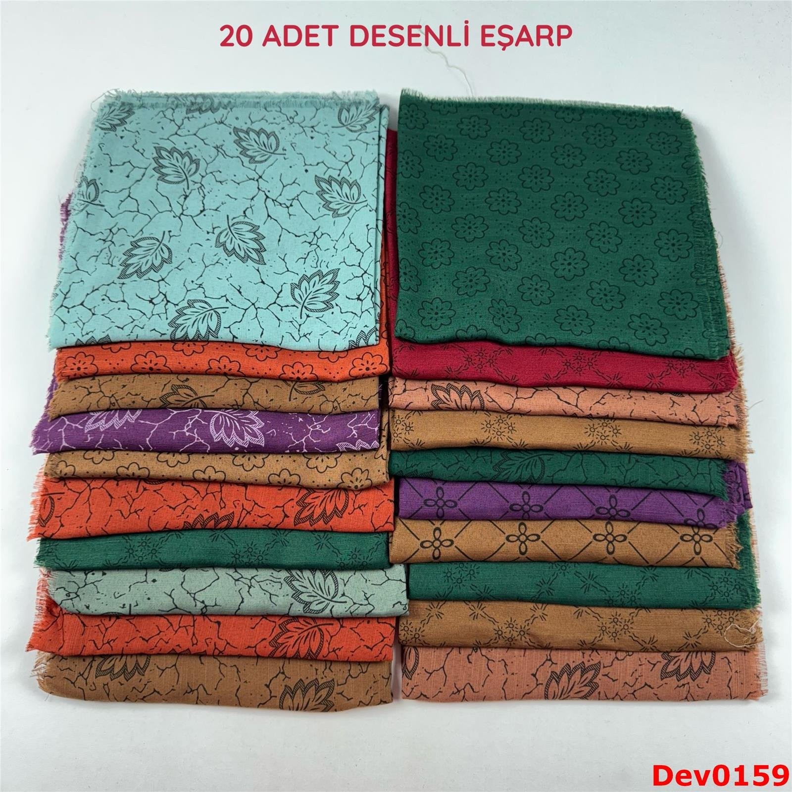 KAMPANYA.. 20 Adet Desenli Eşarp