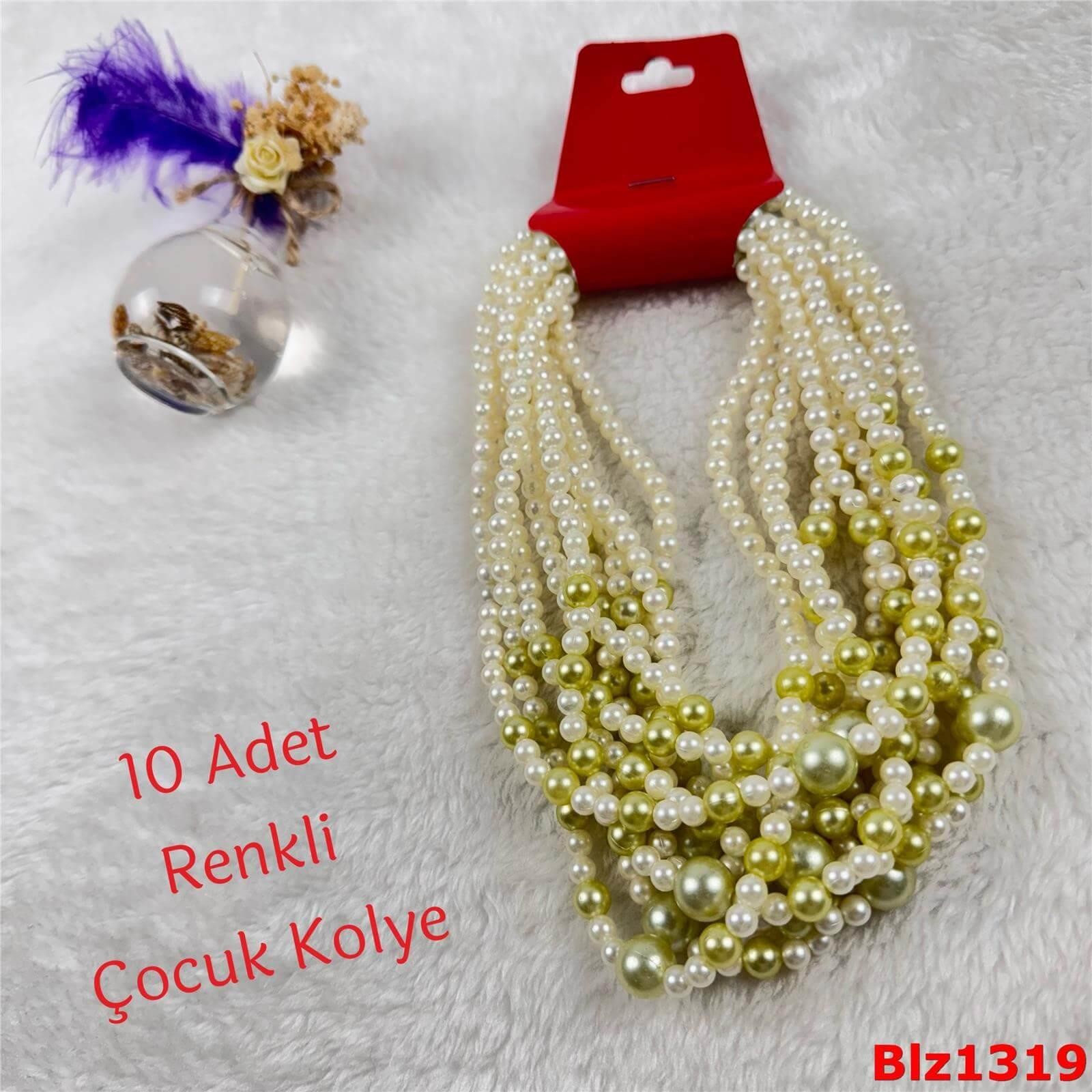 V-248 10 Adet İnci Renkli Kolye