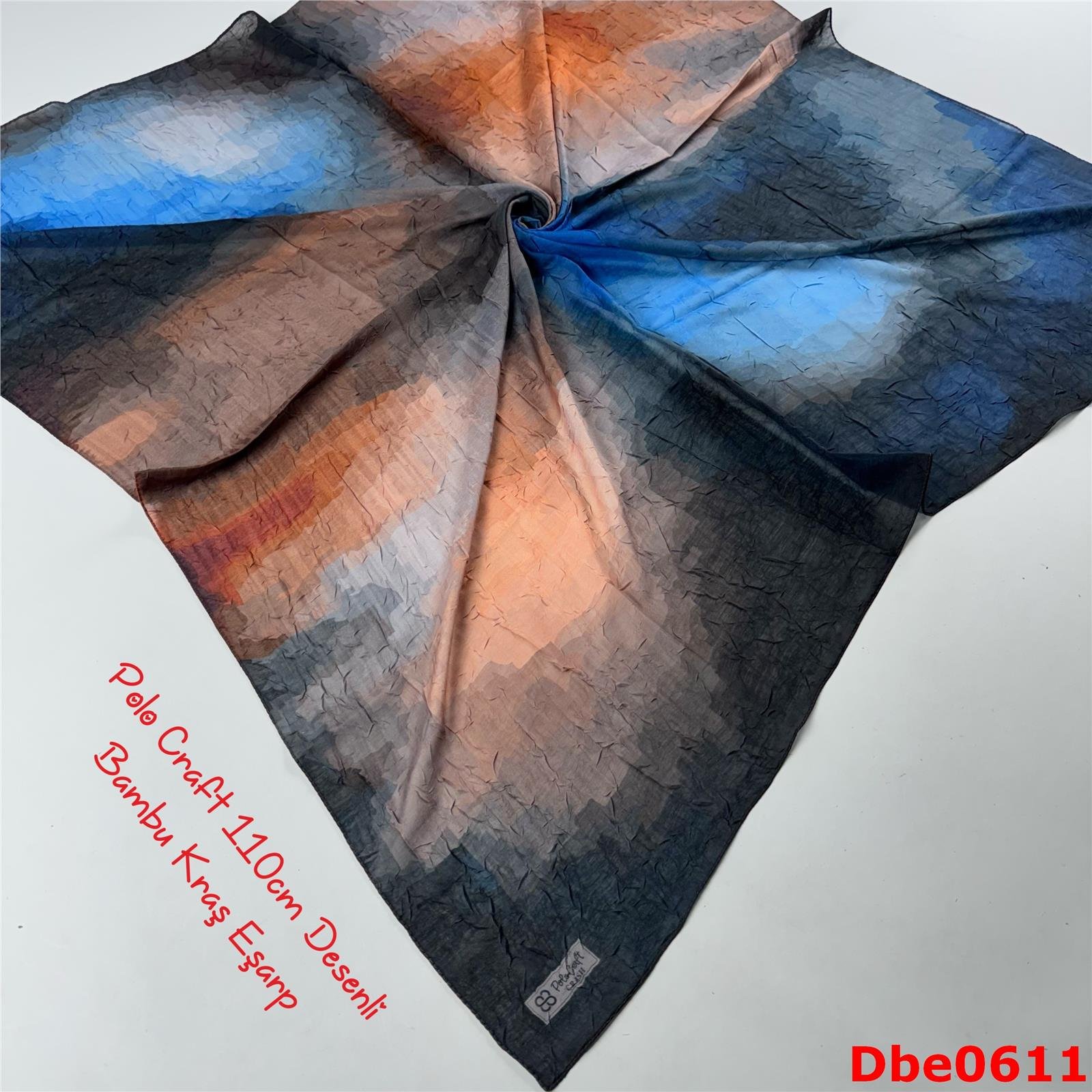 RA-105 Polo Craft 110cm Desenli Bambu Kraş Eşarp