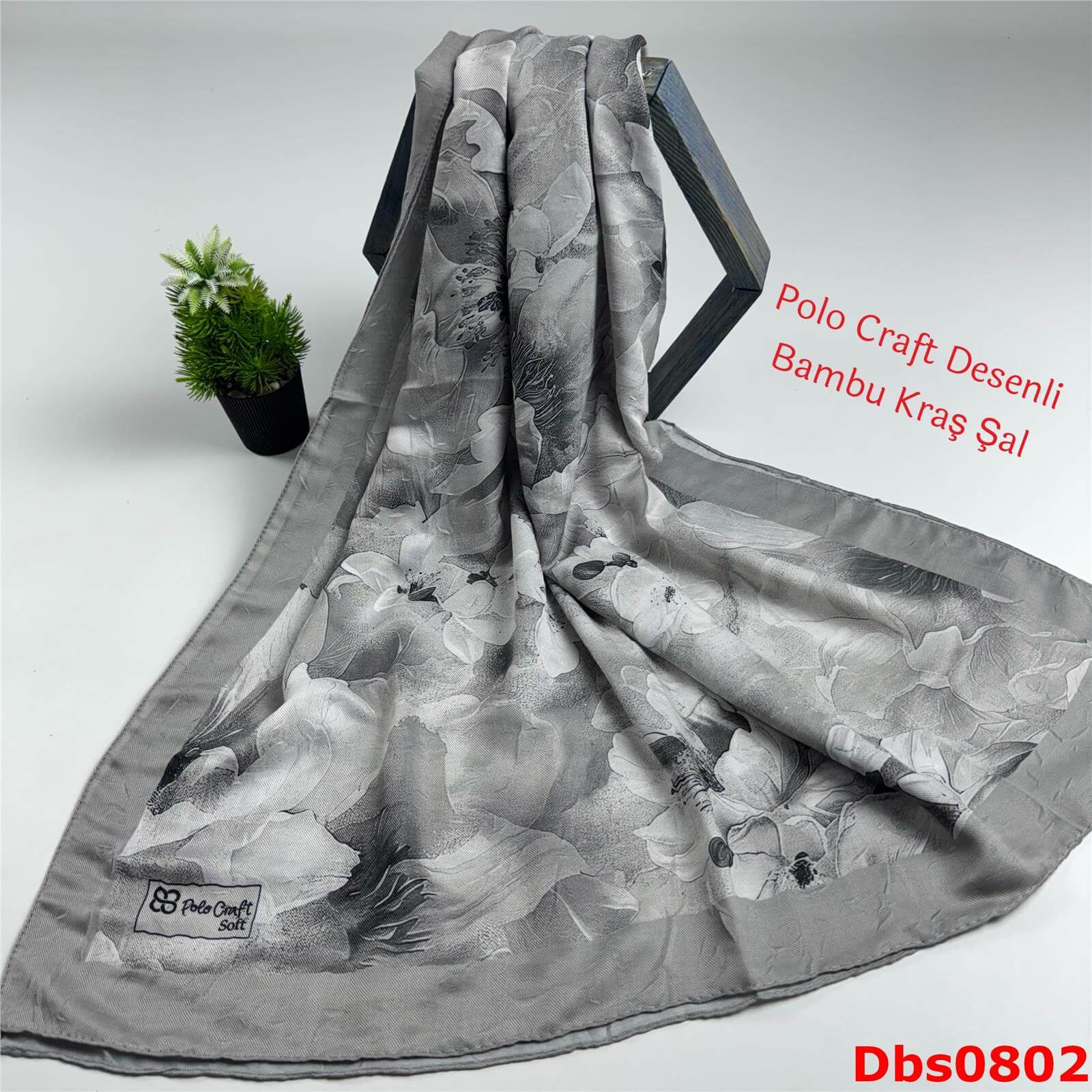 ZC-063 Polo Craft Desenli Bambu Kraş Şal