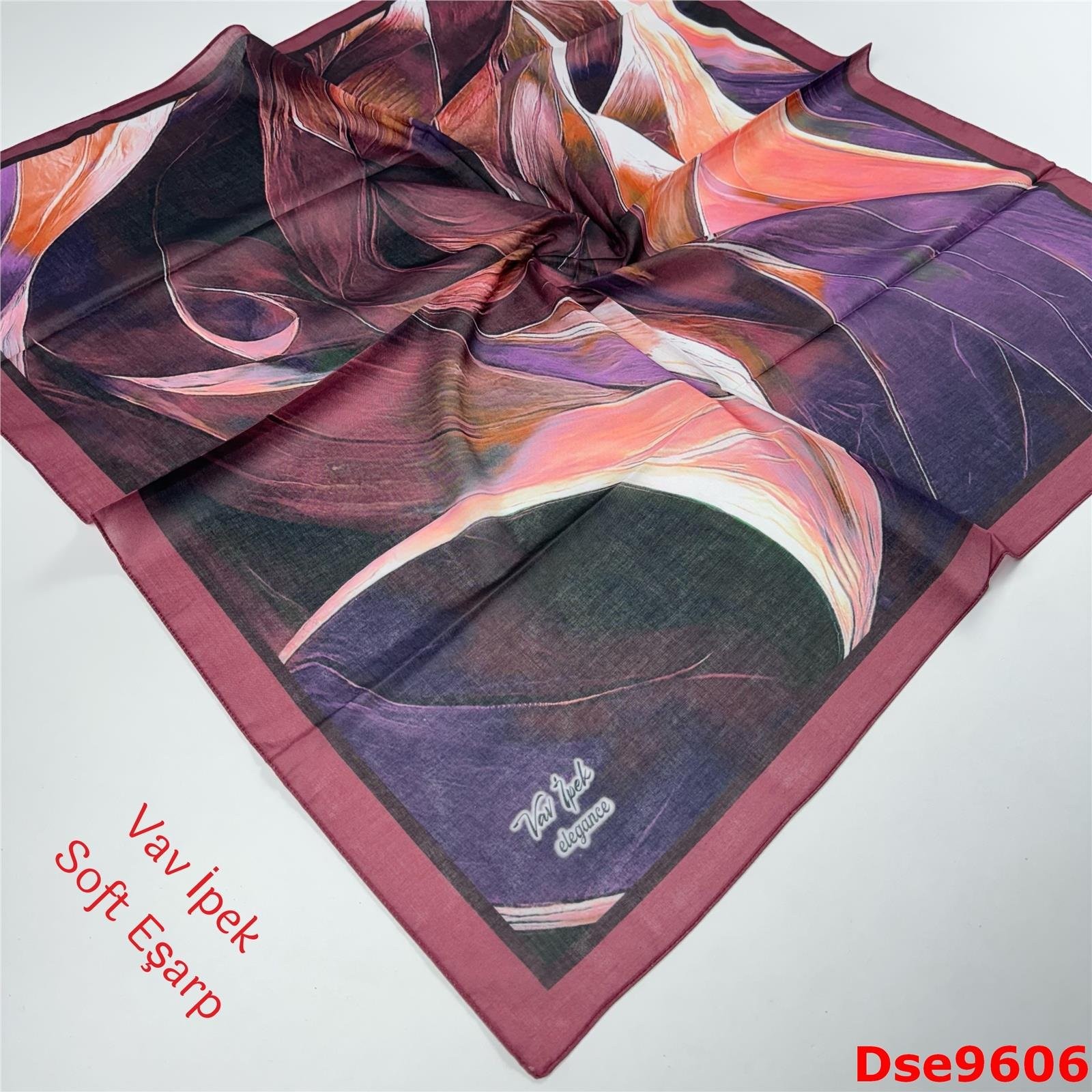 S-079 Vav İpek Soft Eşarp