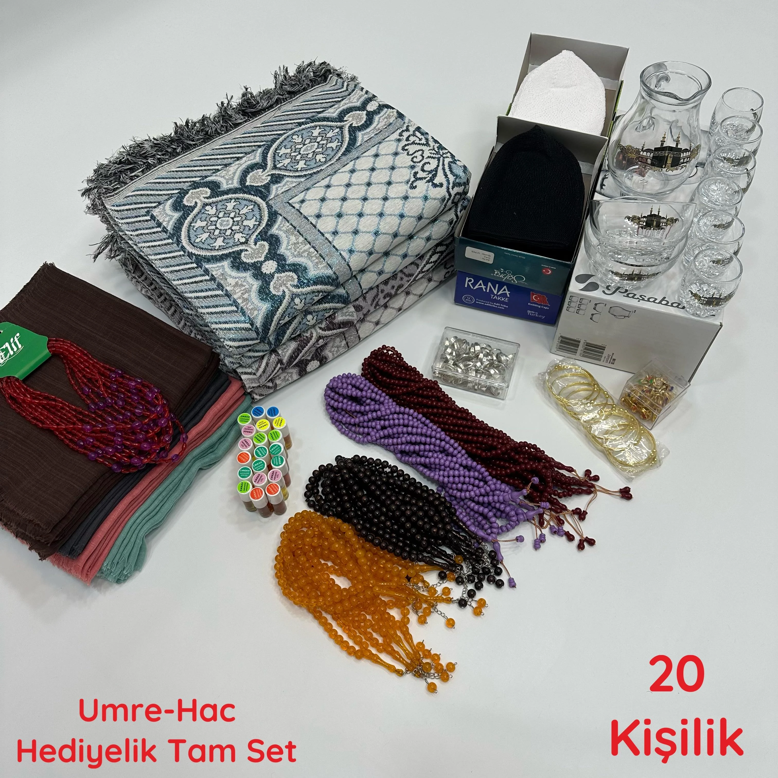 20 Kişilik Umre-Hac Hedıyelik Tam Set