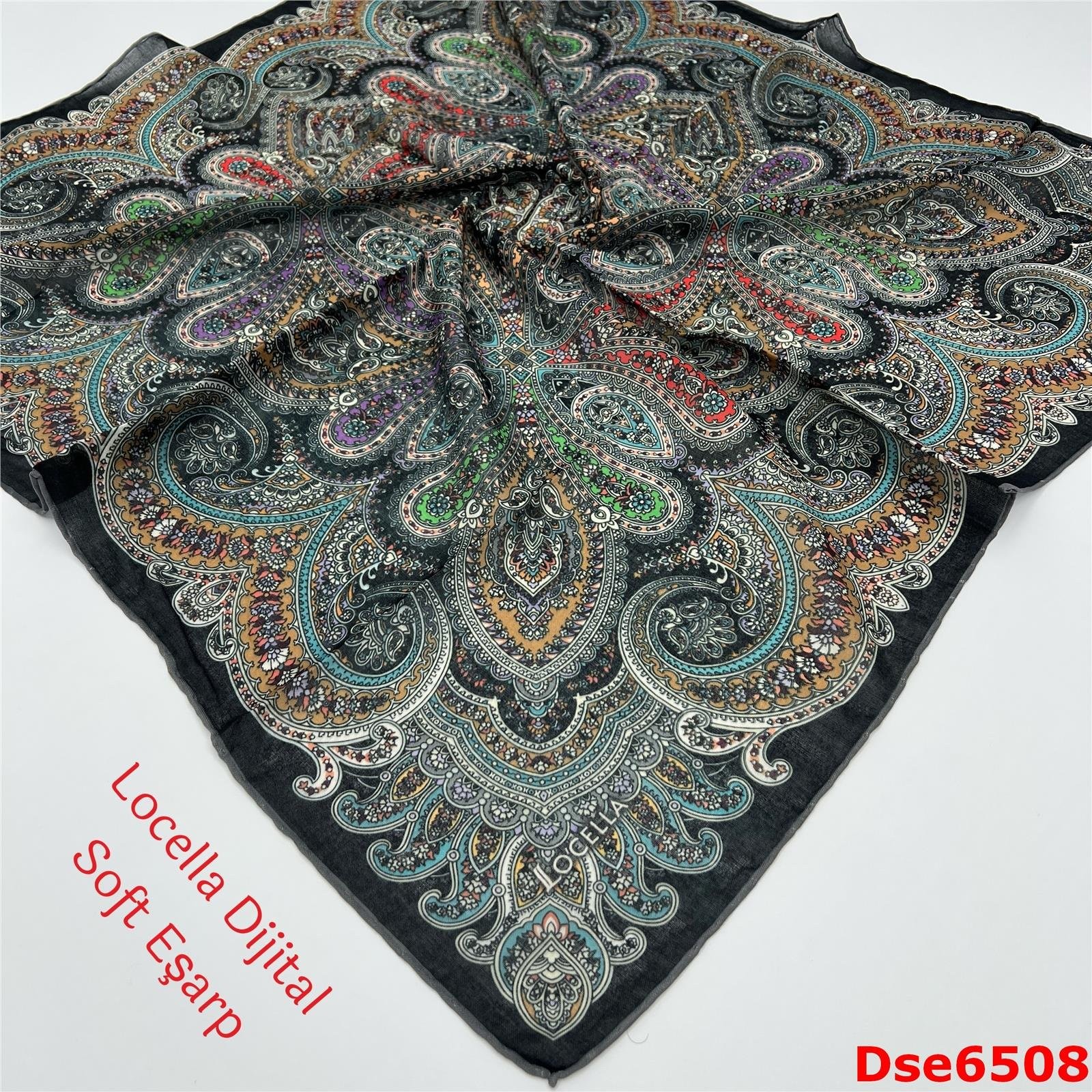 R-063 Locella El Dikişli Soft Eşarp