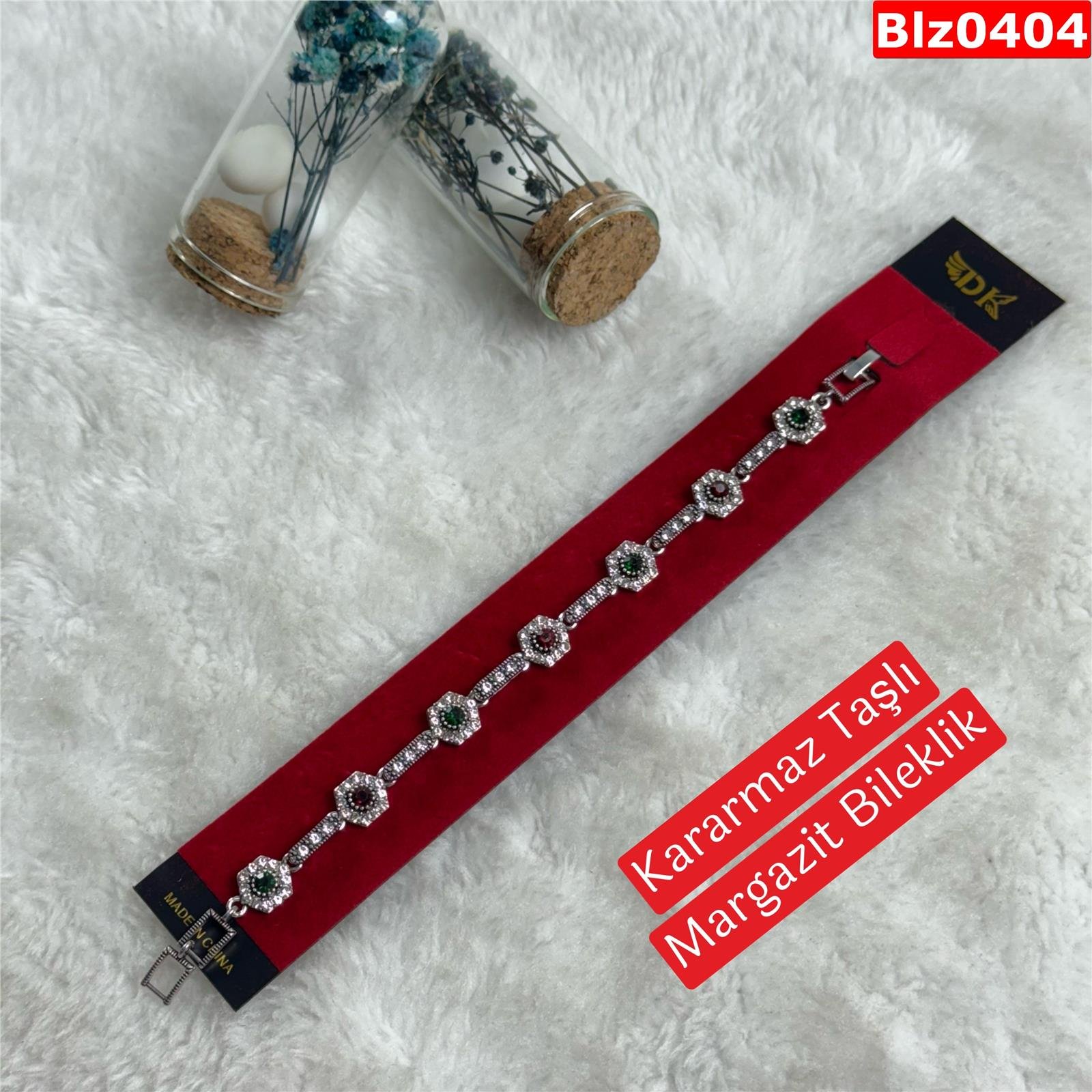 ZD-110 Kararmaz Taşlı Margazit Bileklik