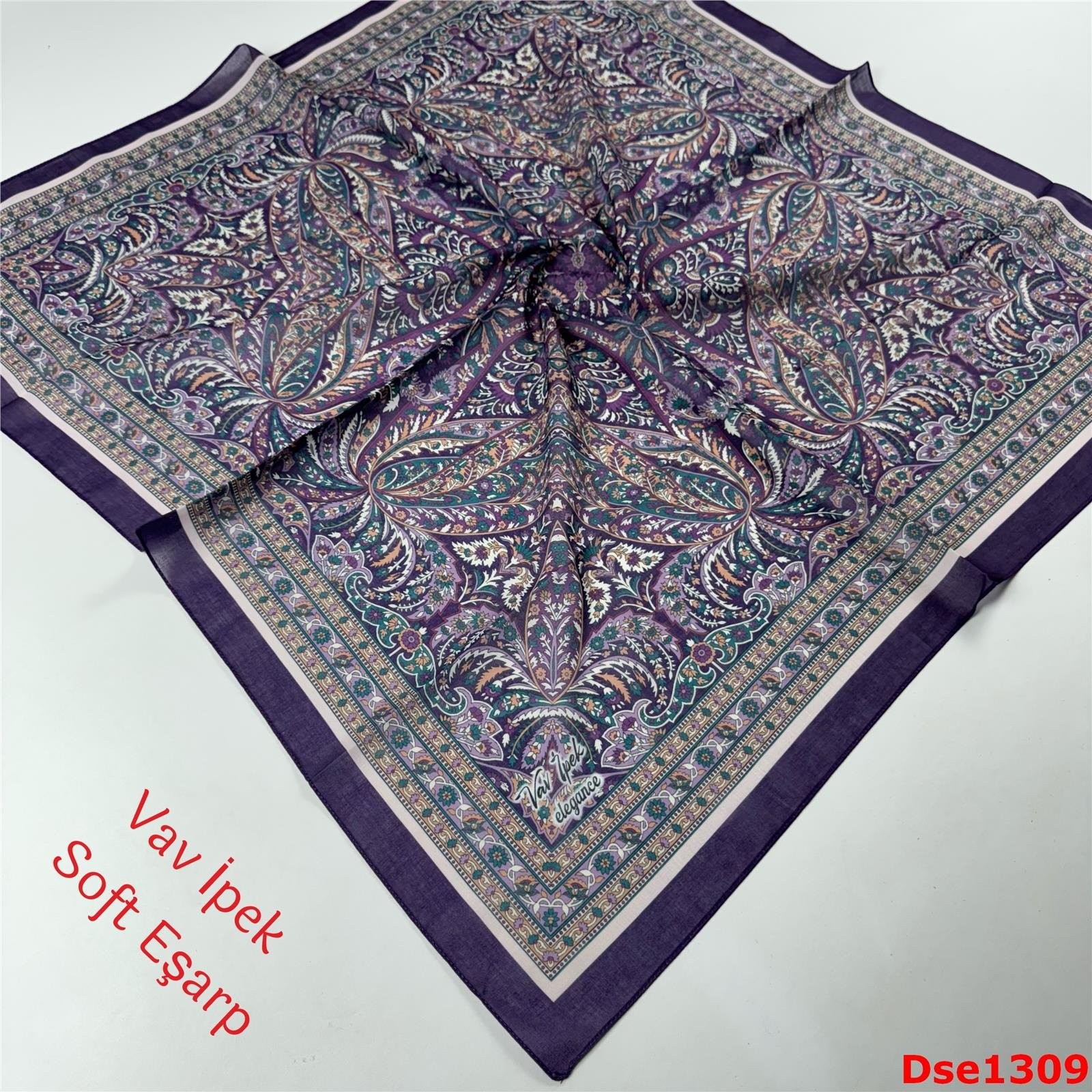 R-132 Vav İpek Soft Eşarp