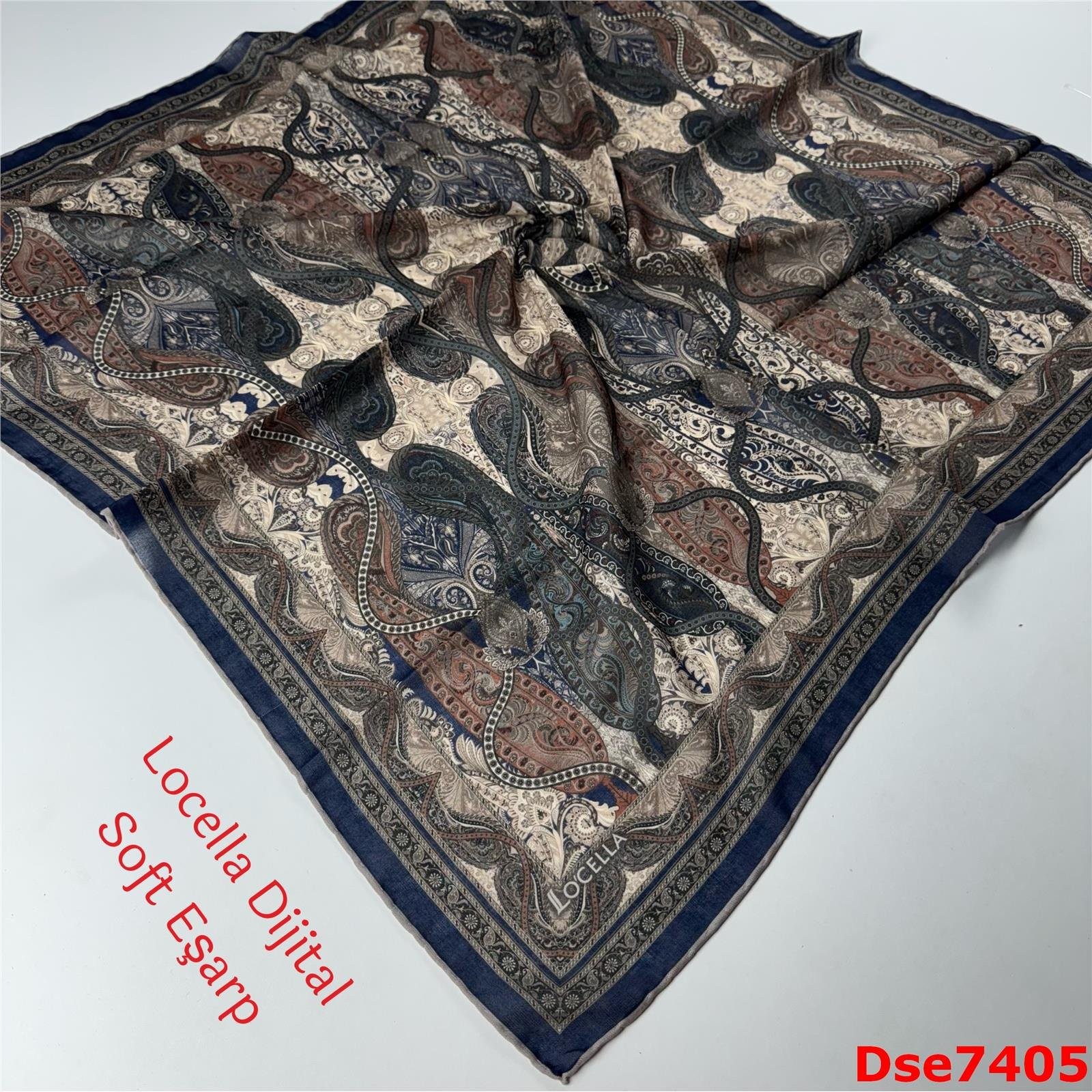 R-083 Locella El Dikişli Soft Eşarp