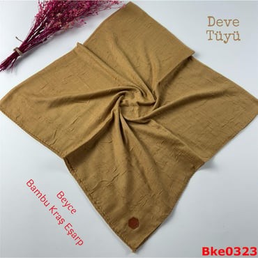 T-095 Beyce Bambu Kraş Eşarp
