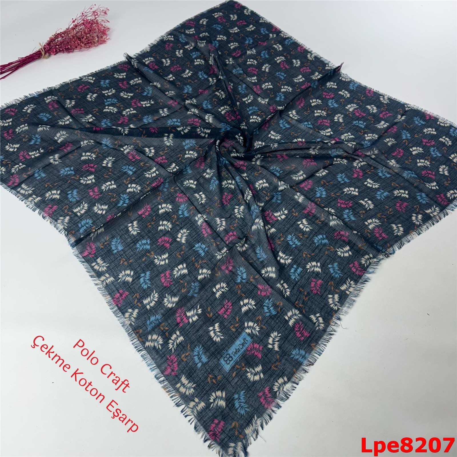 N-110  Polo Craft Çekme Coton Eşarp