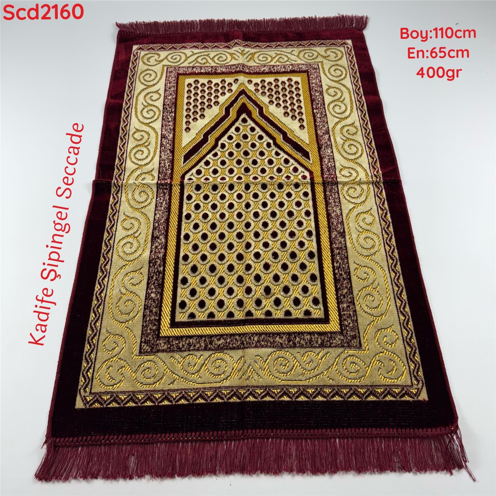 ZV-363 Kadife Şpingel Seccade