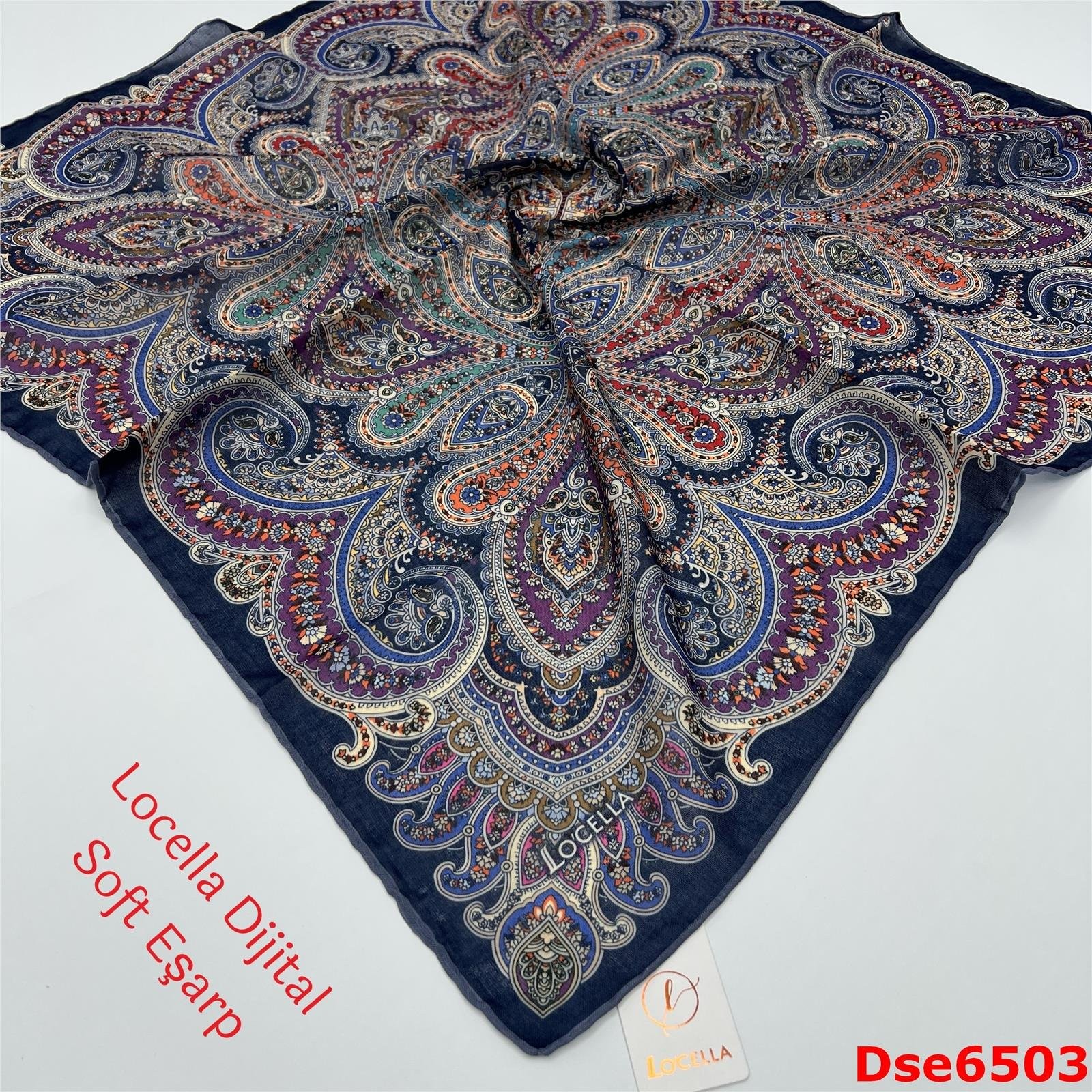 R-005 Locella El Dikişli Soft Eşarp
