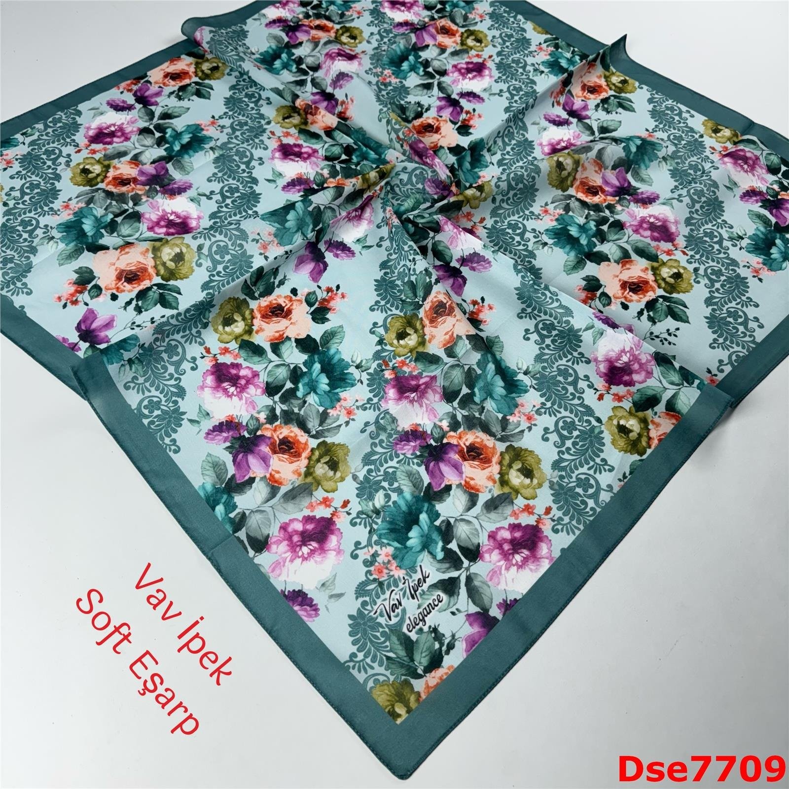 S-128 Vav İpek Soft Eşarp