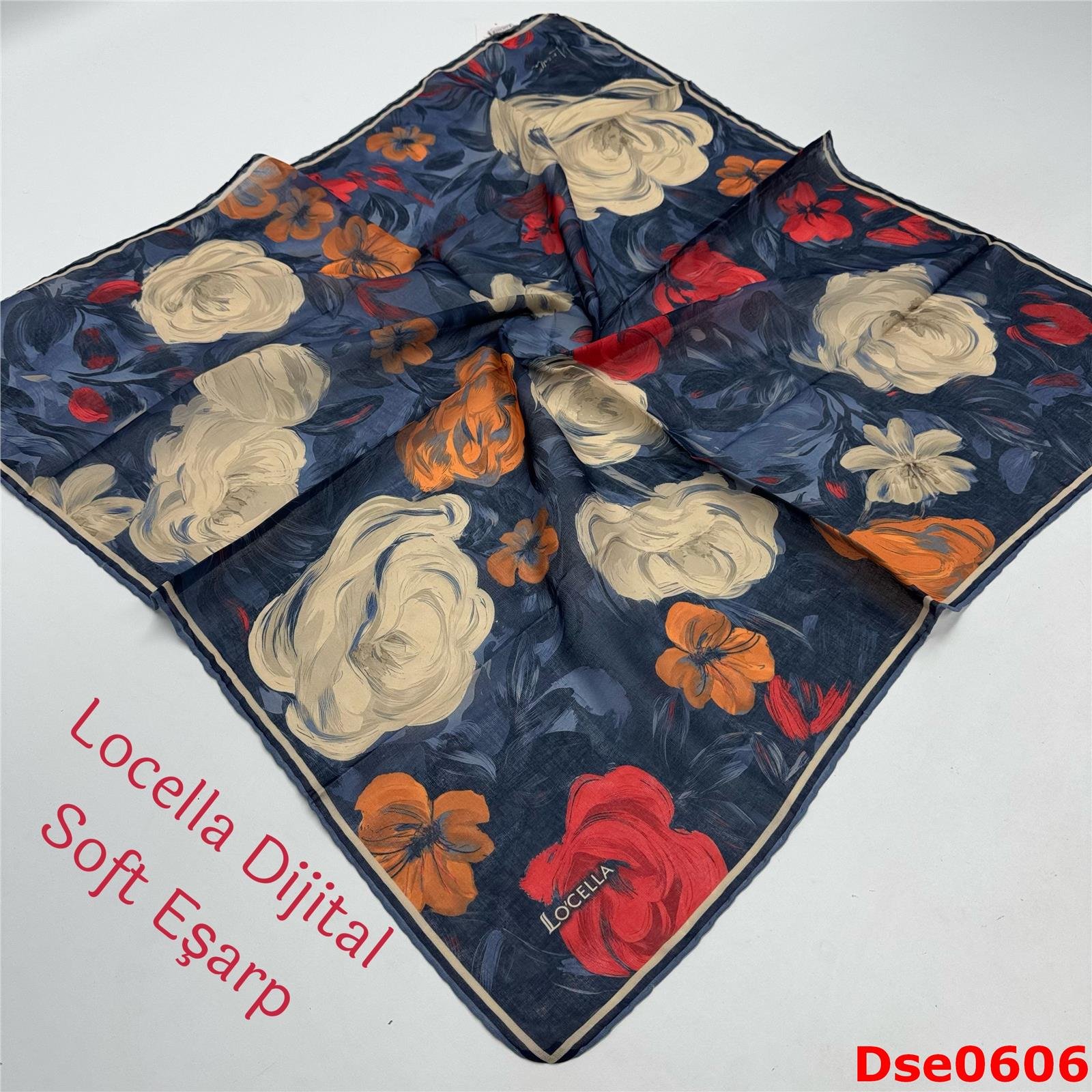 P-134 Locella El Dikişli Soft Eşarp