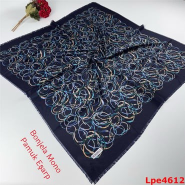 N-084 Bonjela Mono Pamuk Eşarp
