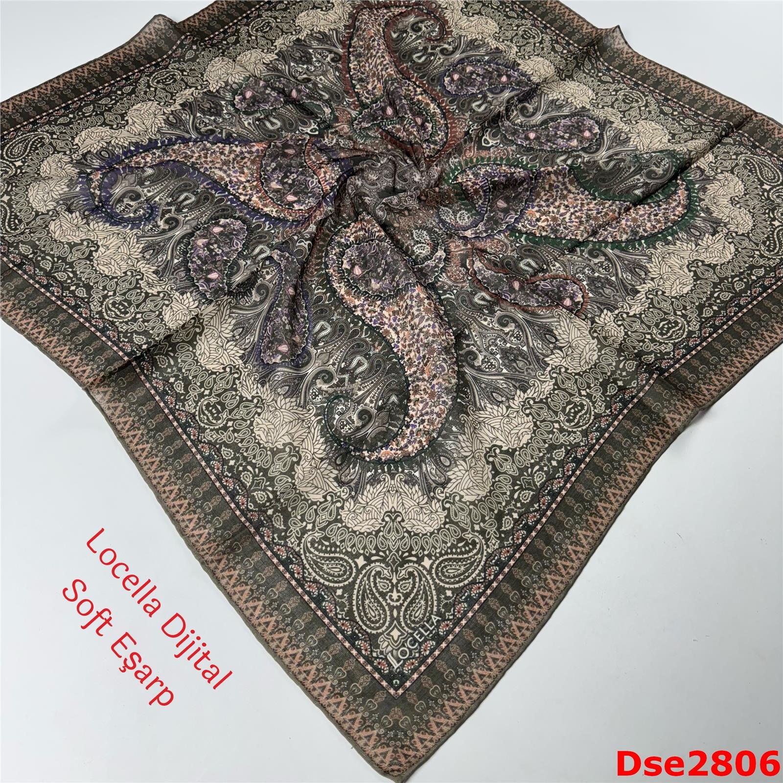 P-123 Locella El Dikişli Soft Eşarp