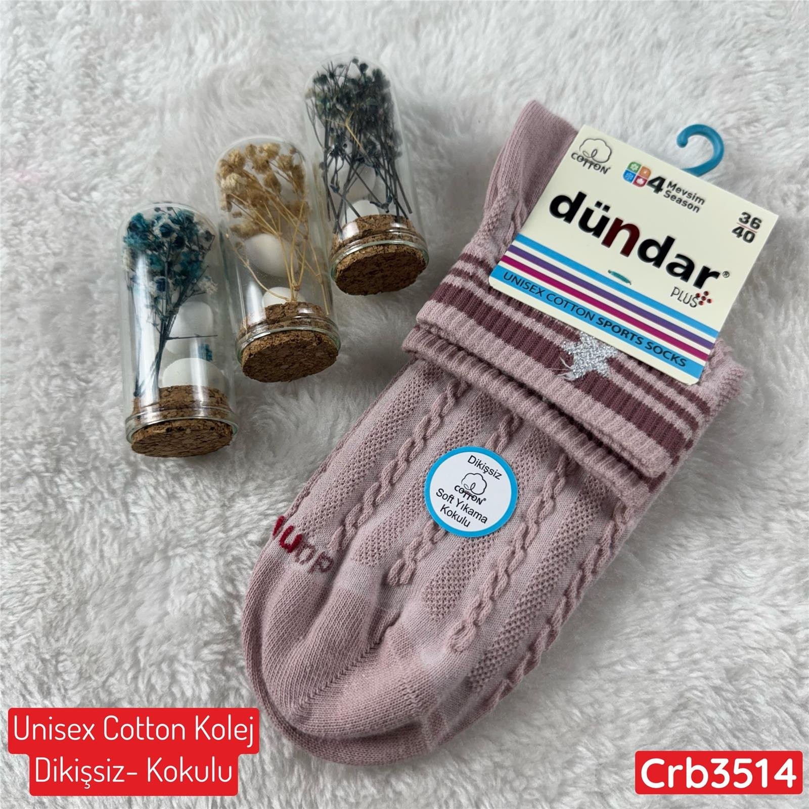 H-231 DÜNDAR Unisex Cotton Kolej (Dikişsiz-Parfümlü)