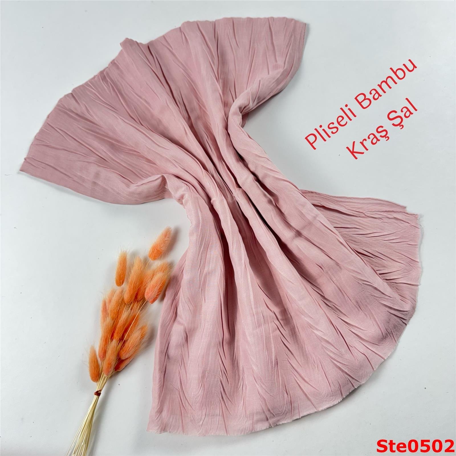 AA-002 Pliseli Bambu Kraş Şal
