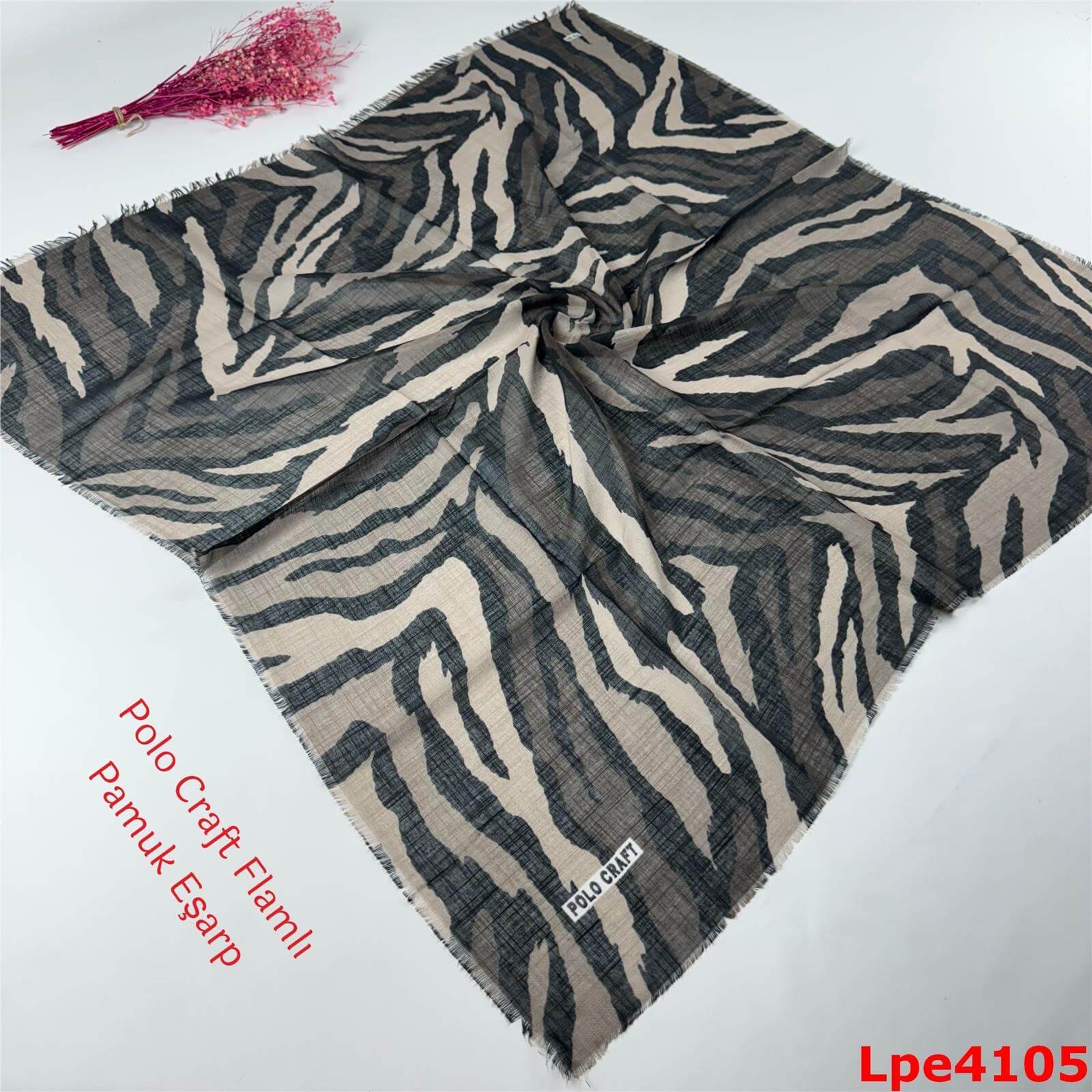 O-058 Polo Craft Flamlı Pamuk Eşarp