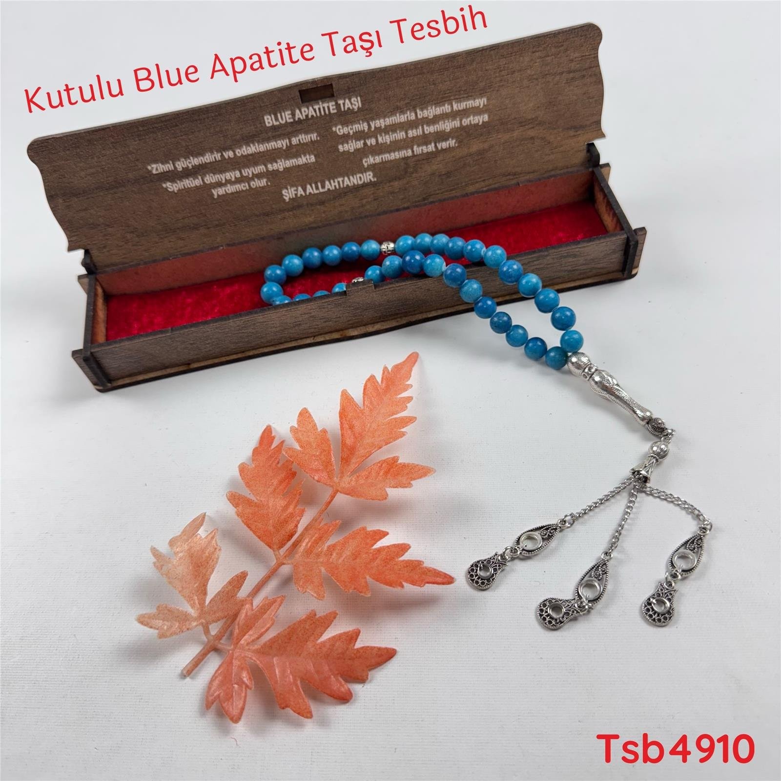 UD-198 33'lü Blue Apatite Taşı Tesbih