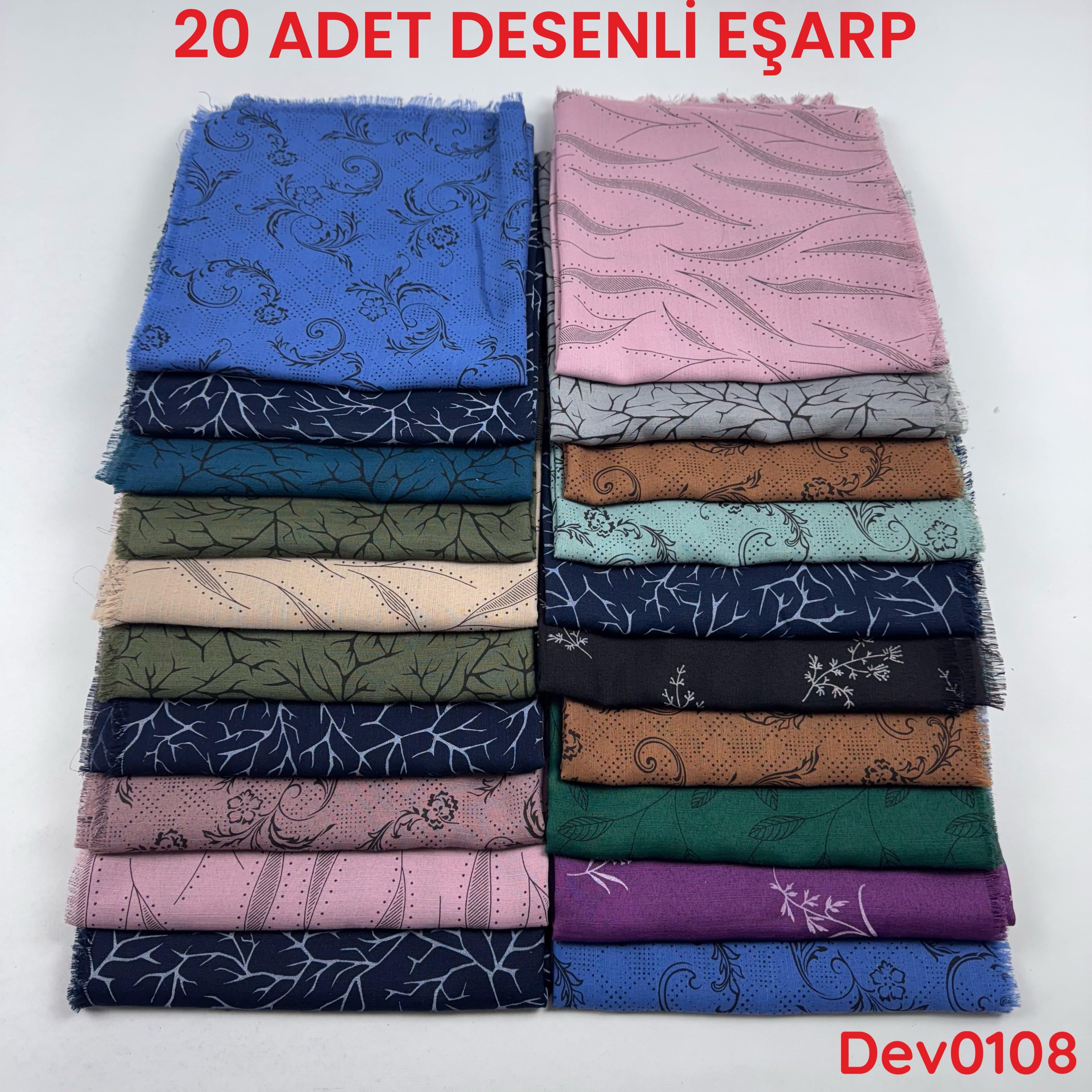 KAMPANYA.. 20 Adet Desenli Eşarp