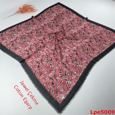 N-128 Jawel Çekme Coton Eşarp