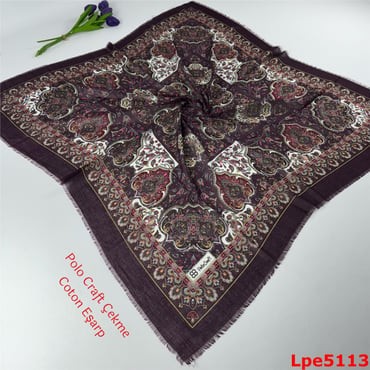 N-091 Polo Craft Çekme Coton Eşarp