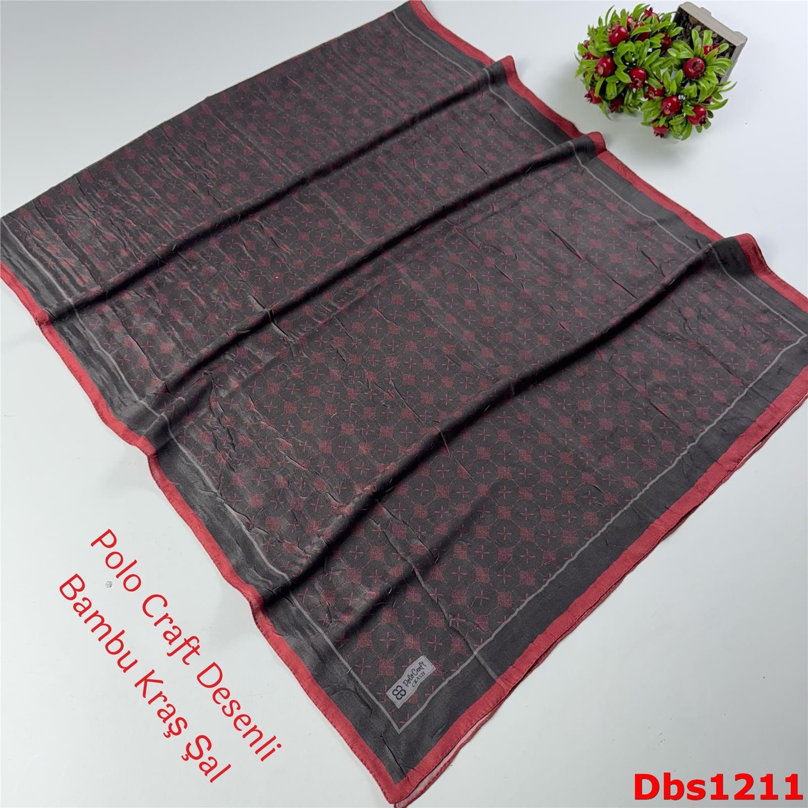 ZA-032 Polo Craft Desenli Bambu Kraş Şal