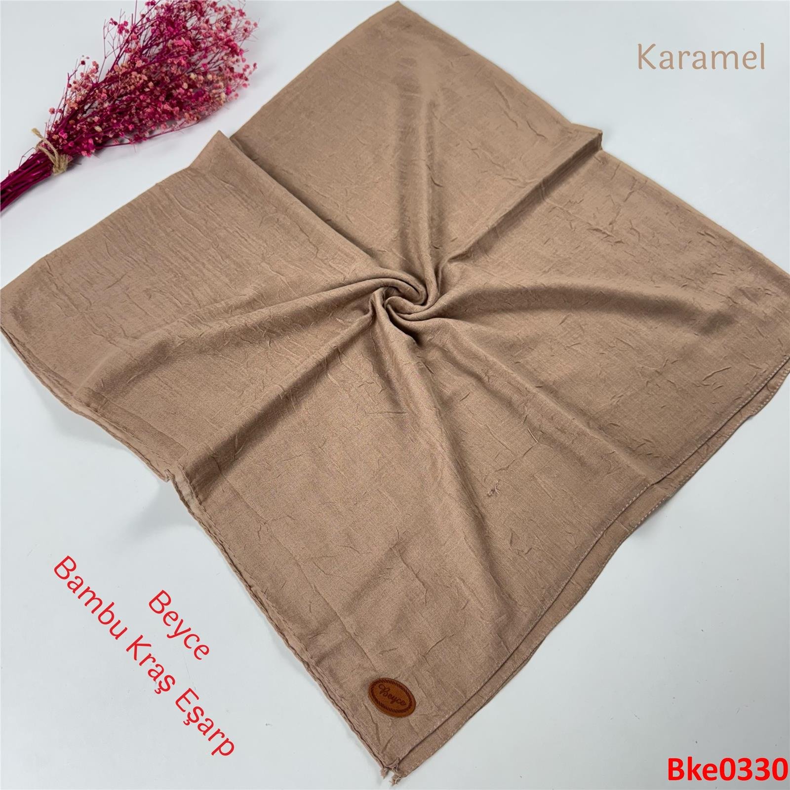 T-050 Beyce Bambu Kraş Eşarp