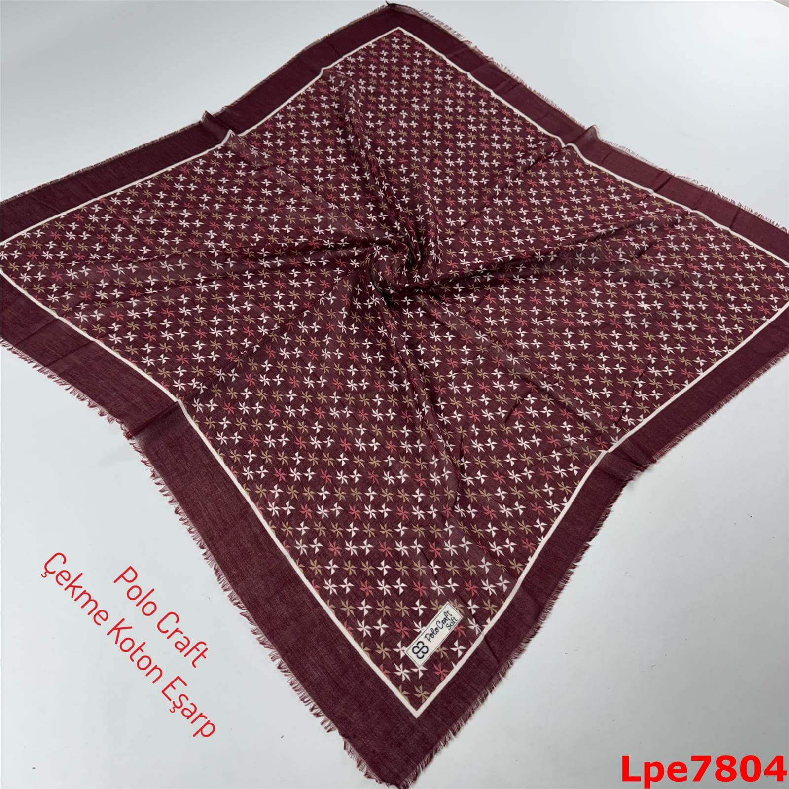 O-039 Polo Craft Çekme Coton Eşarp