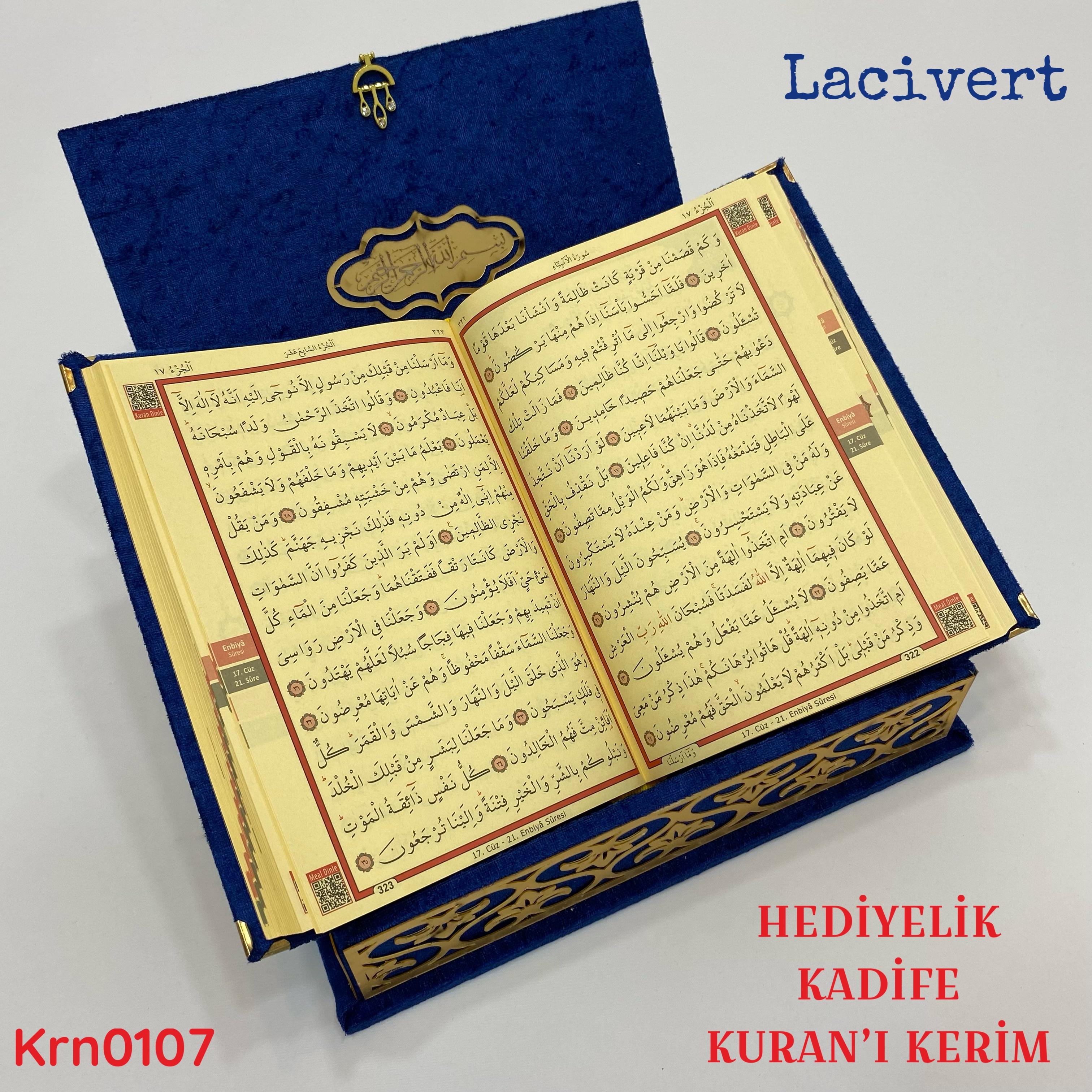 Hediyelik Kadife Kuran'ı Kerim