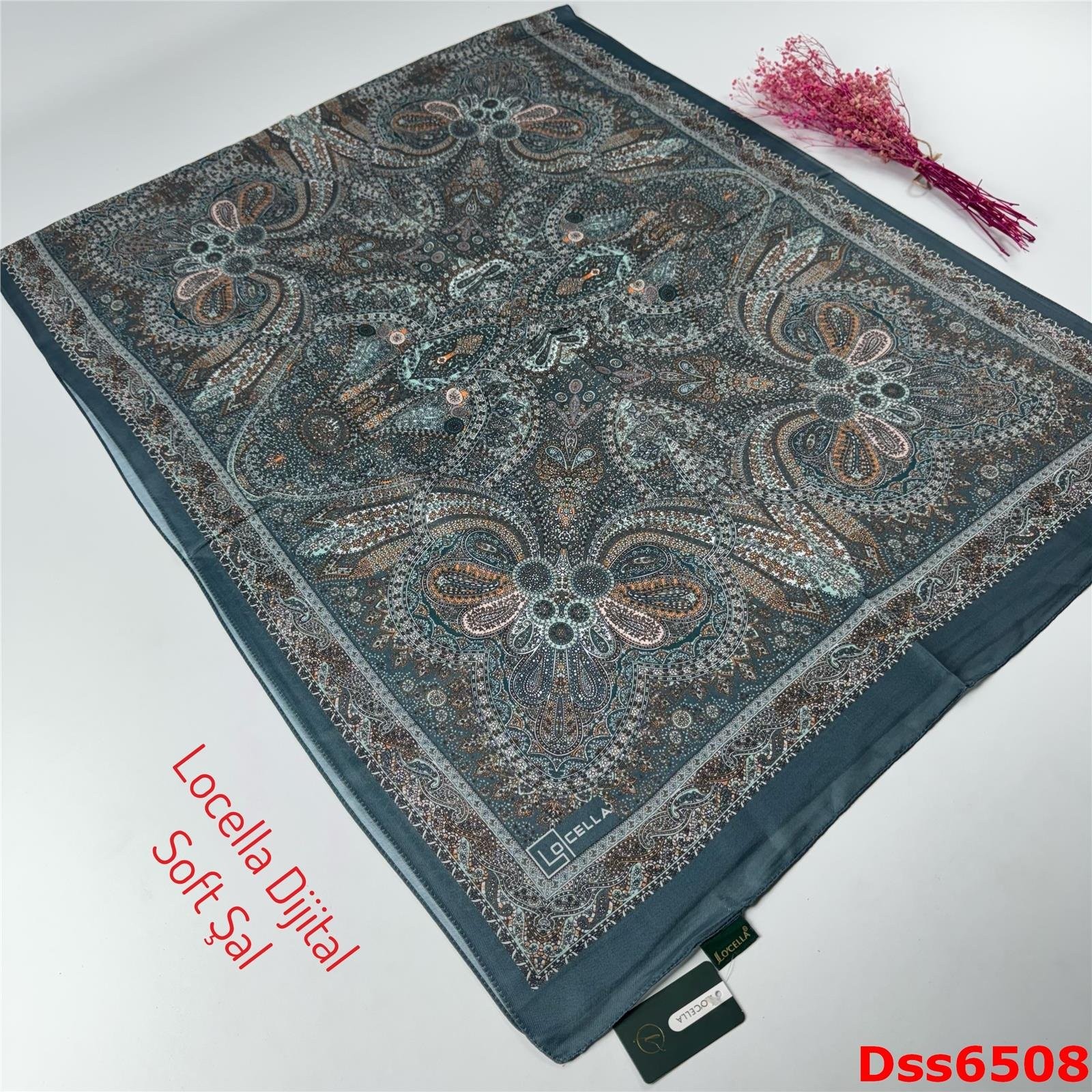 ZA-077 Locella Desenli Soft Şal