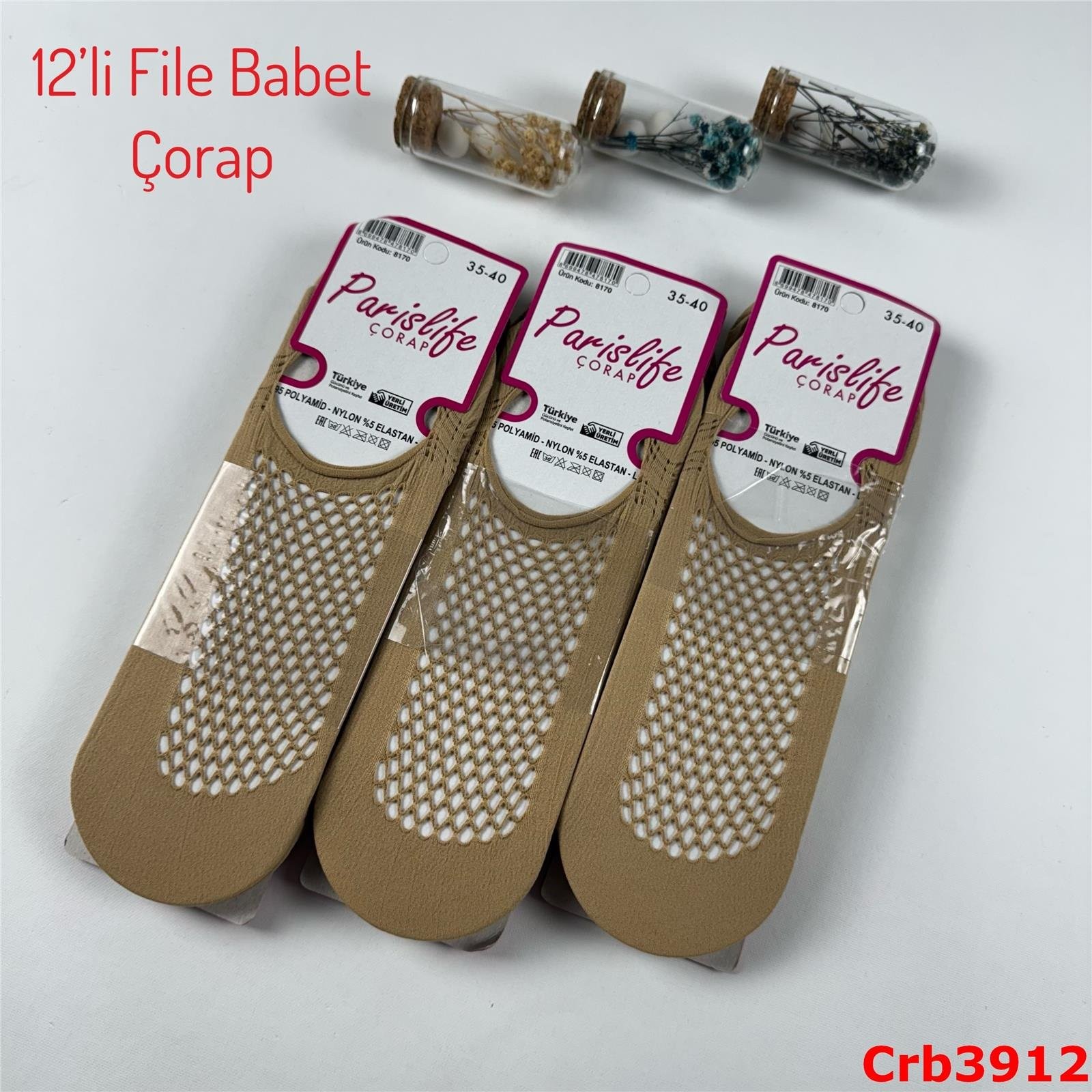 J-115 12'li File Babet Çorap