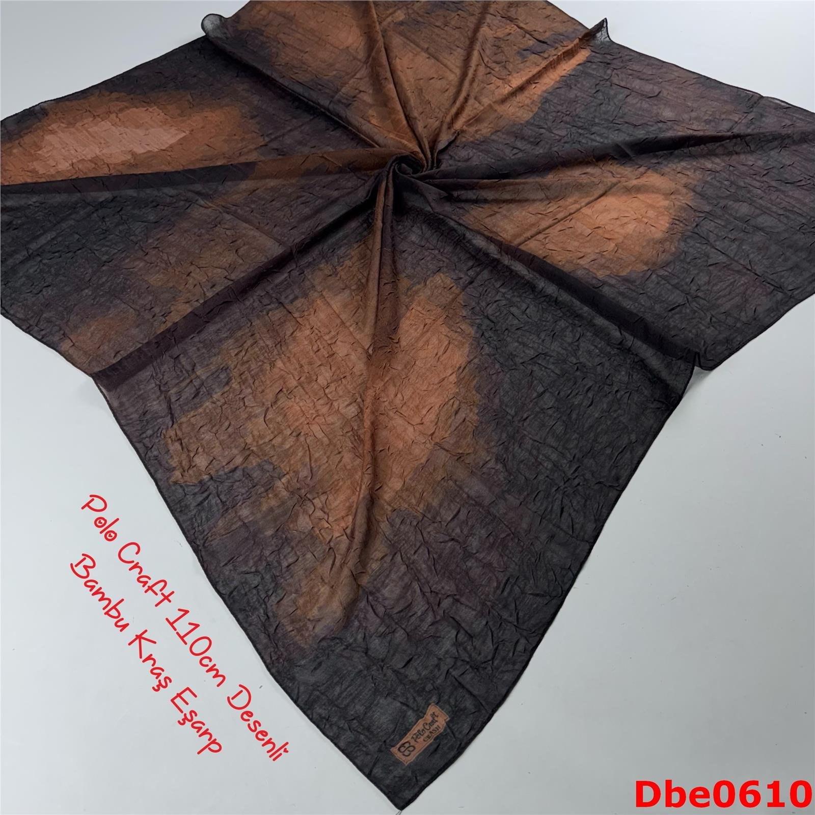 RA-104 Polo Craft 110cm Desenli Bambu Kraş Eşarp