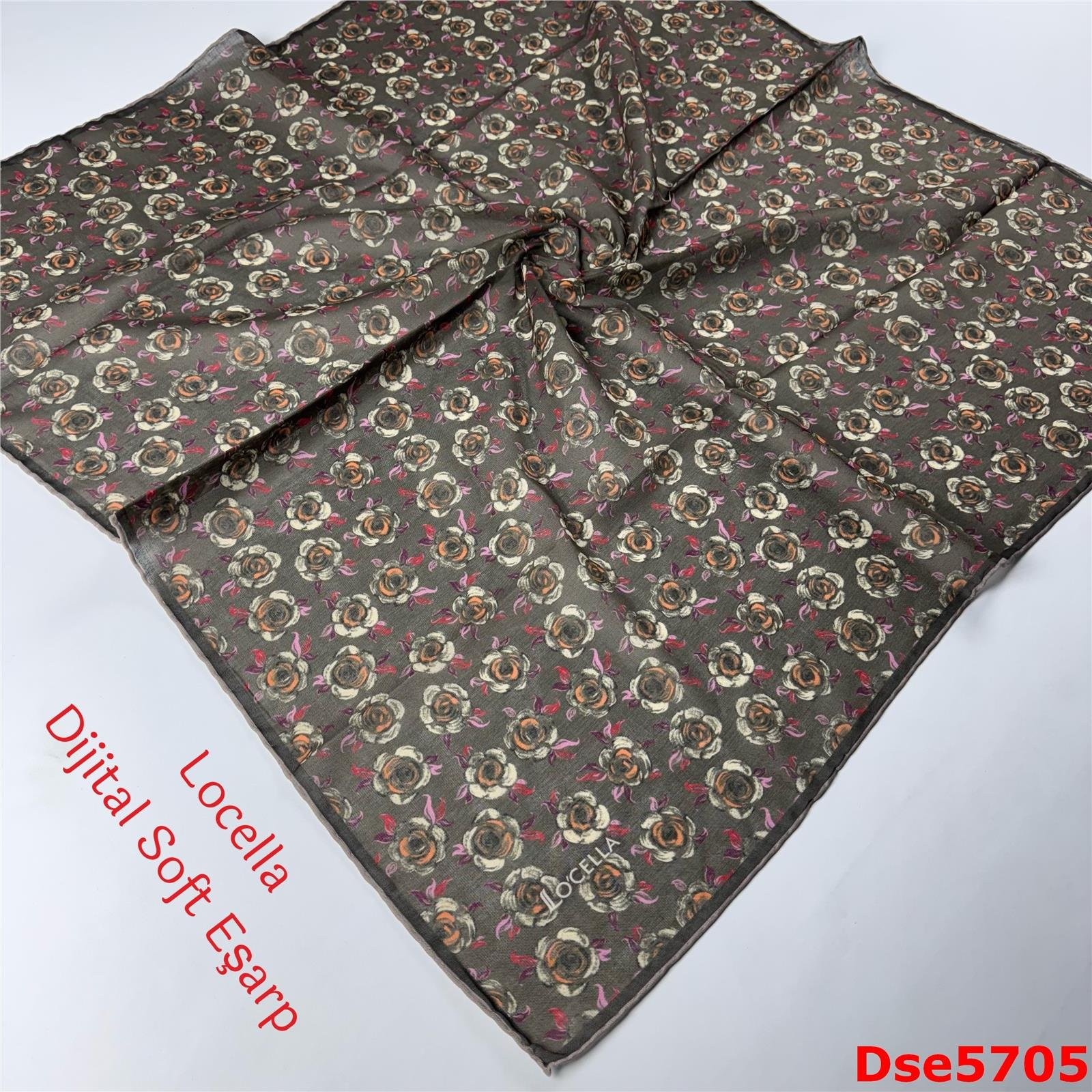 S-082 Locella El Dikişli Soft Eşarp