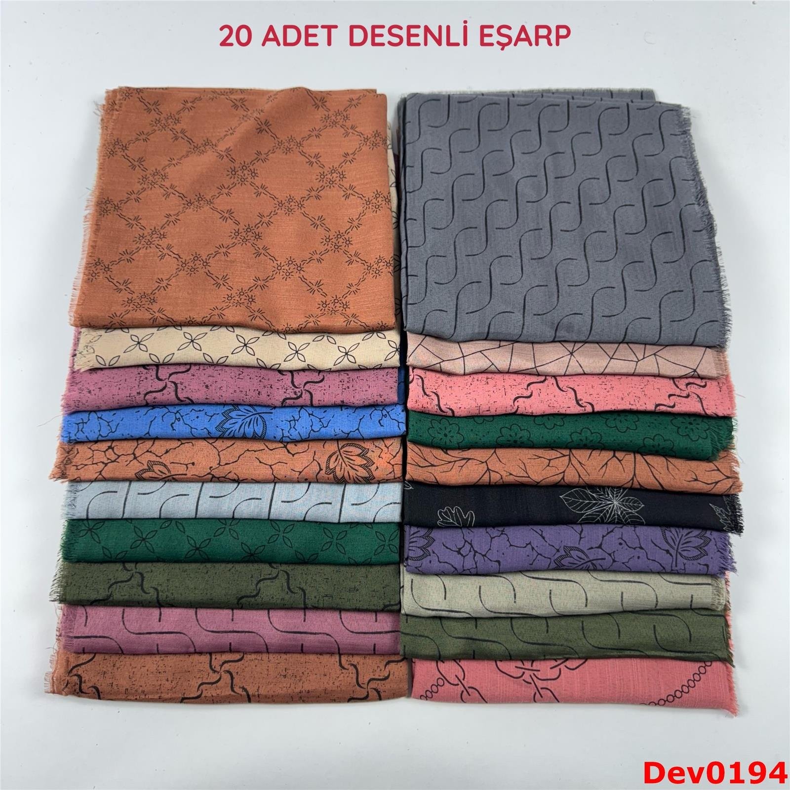 KAMPANYA.. 20 Adet Desenli Eşarp