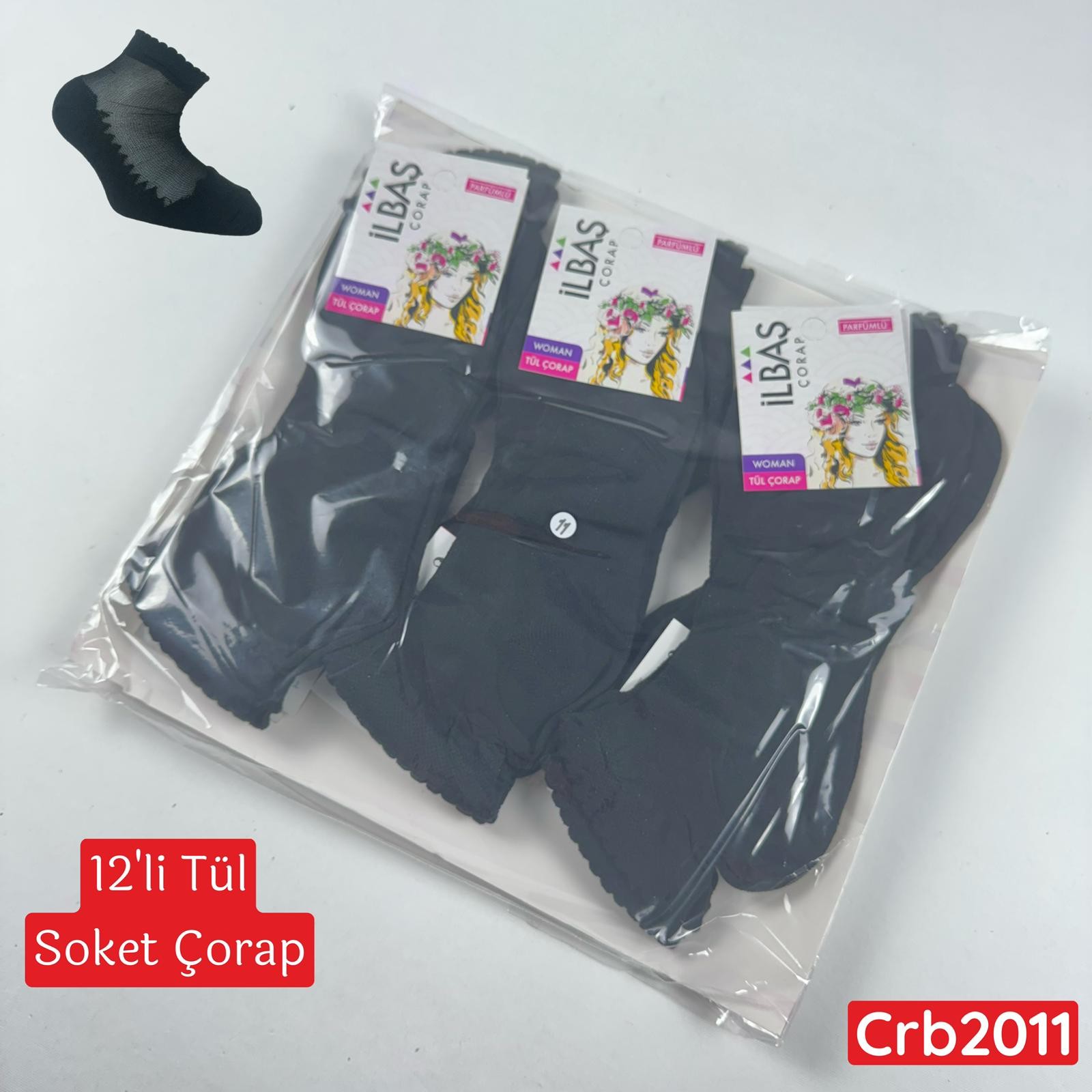 ZV-311 Tül Soket Çorap 12 ADET
