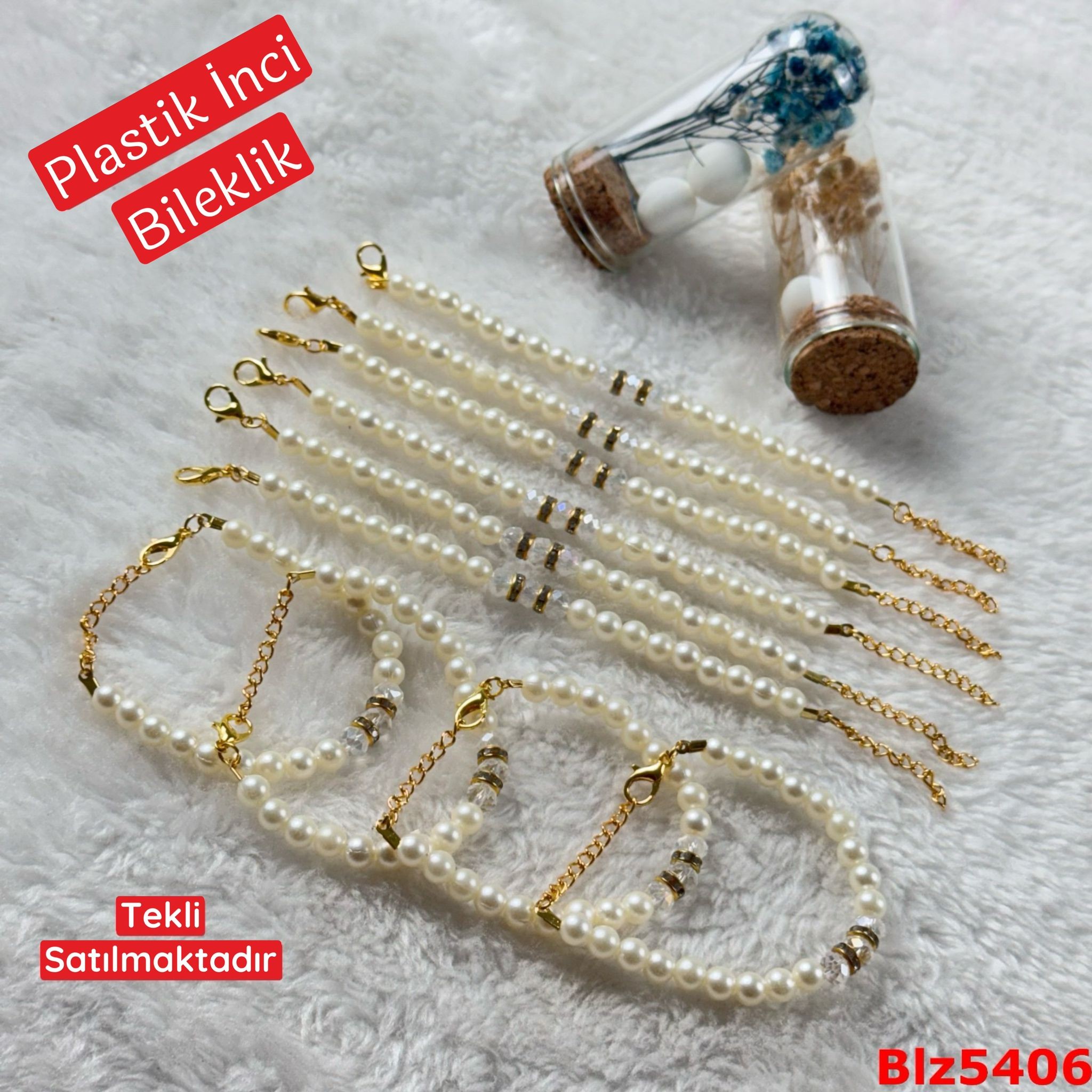 ZD-084 Plastik İnci Bileklik
