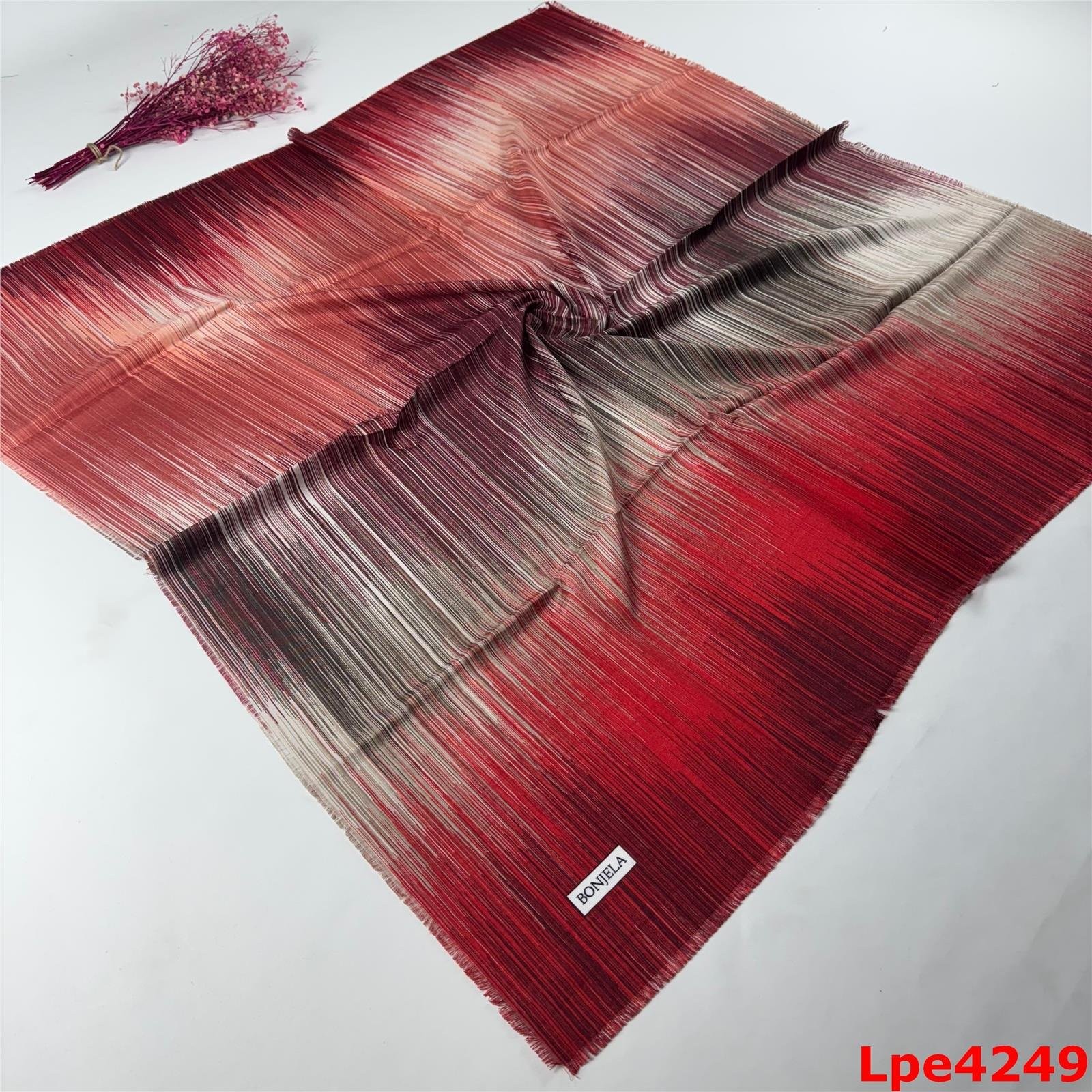 L-049 Flamlı Pamuk Eşarp